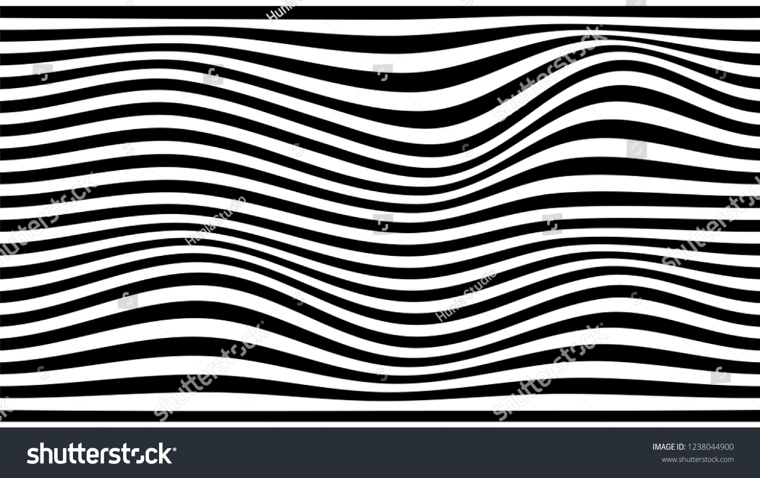 Black White Wavy Line Pattern Background Stock Vector (Royalty Free ...