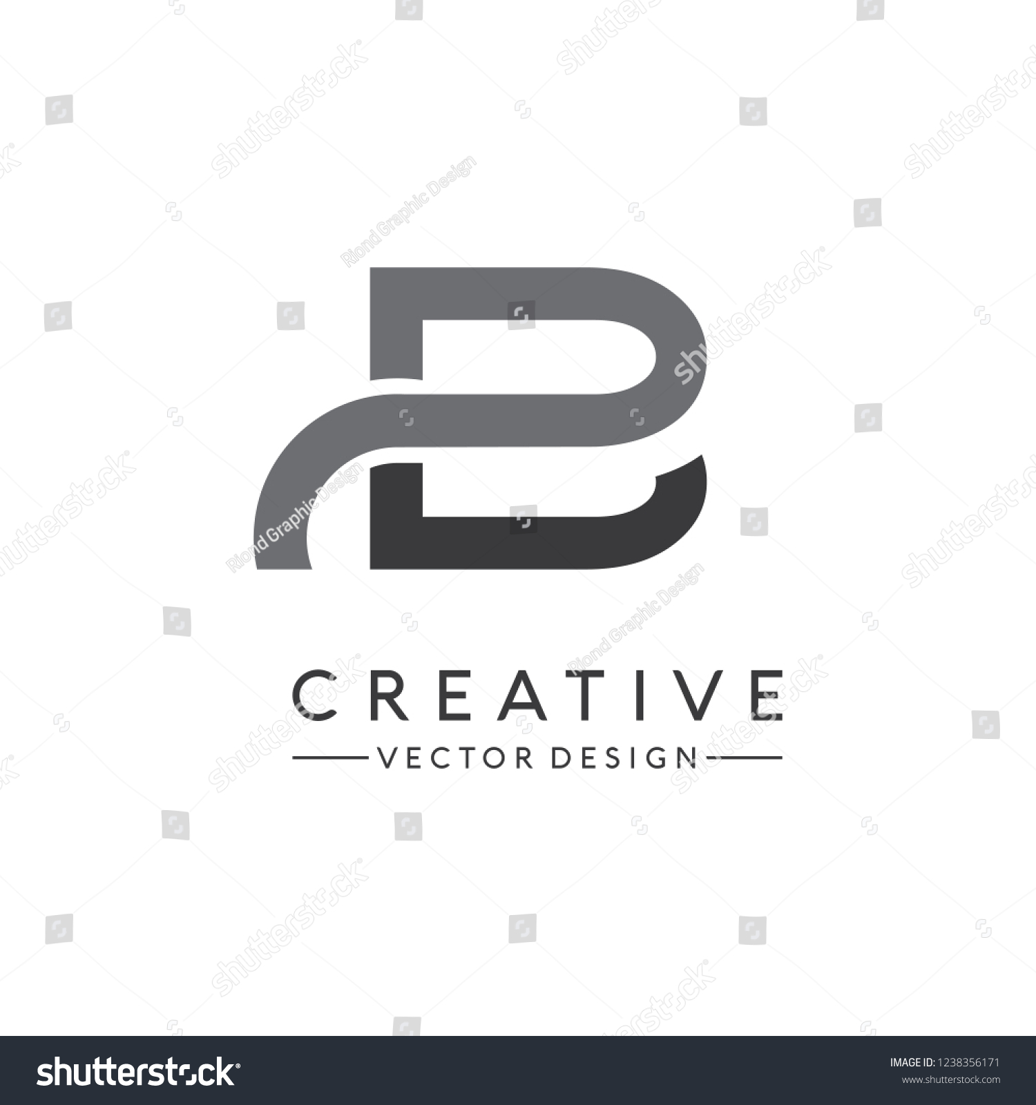 Simple Letter B Logo Design Vector Stock Vector (Royalty Free ...