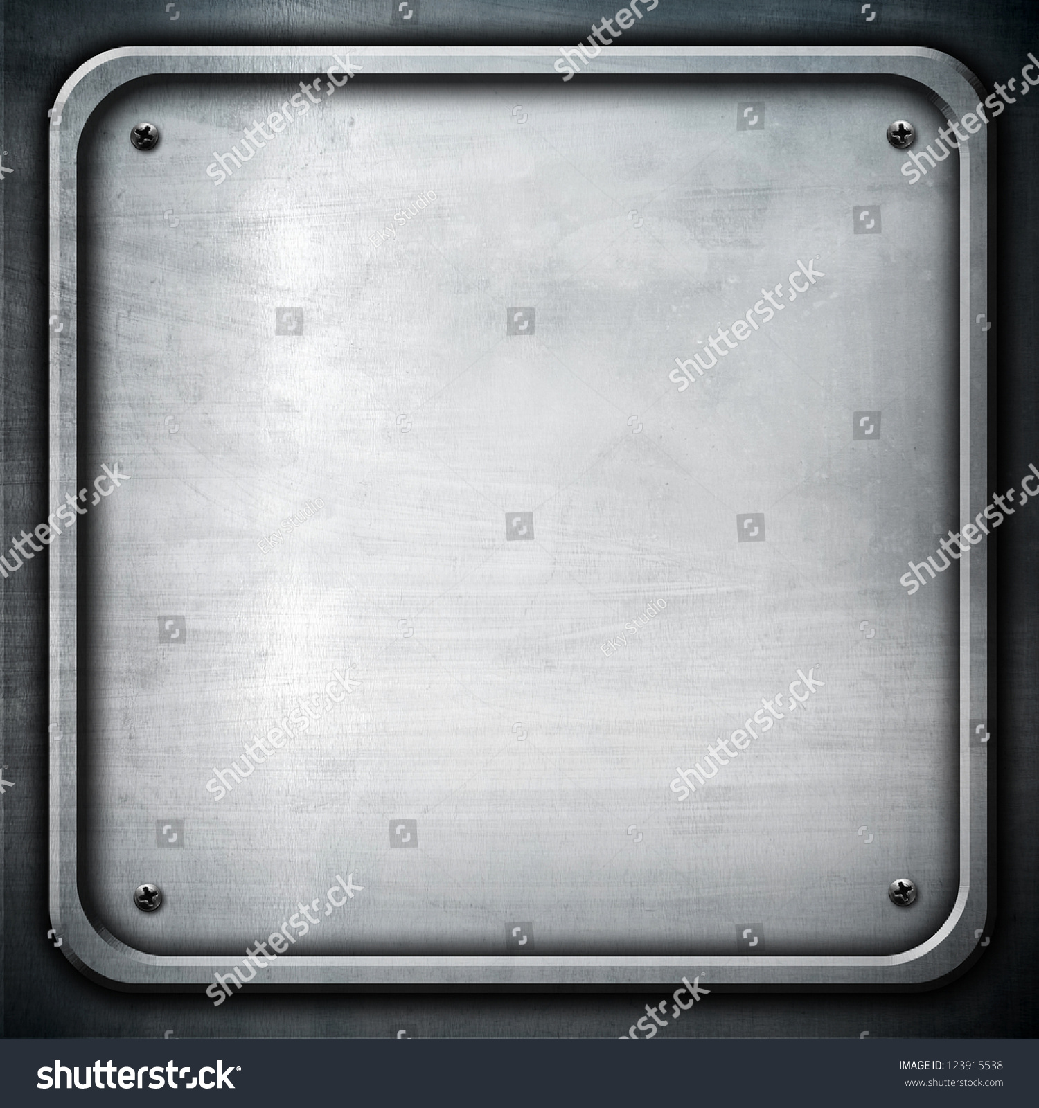 Square Metal Template Stock Illustration 123915538 | Shutterstock