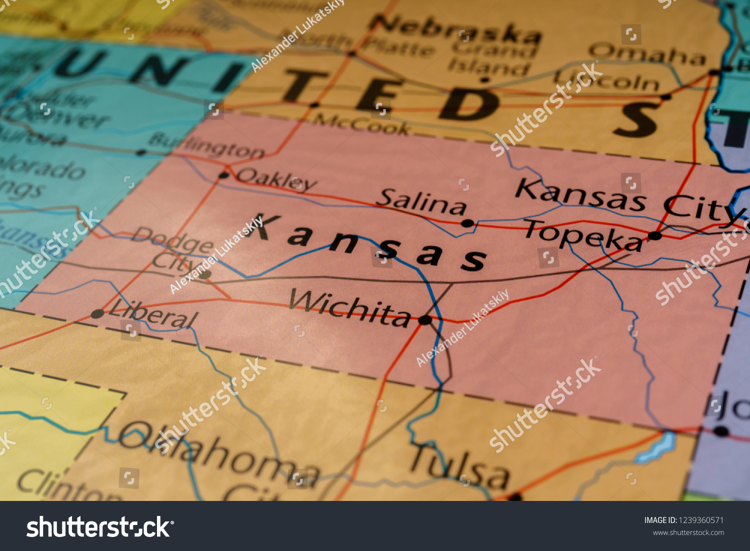 8,377 Kansas map Stock Photos, Images & Photography Shutterstock 