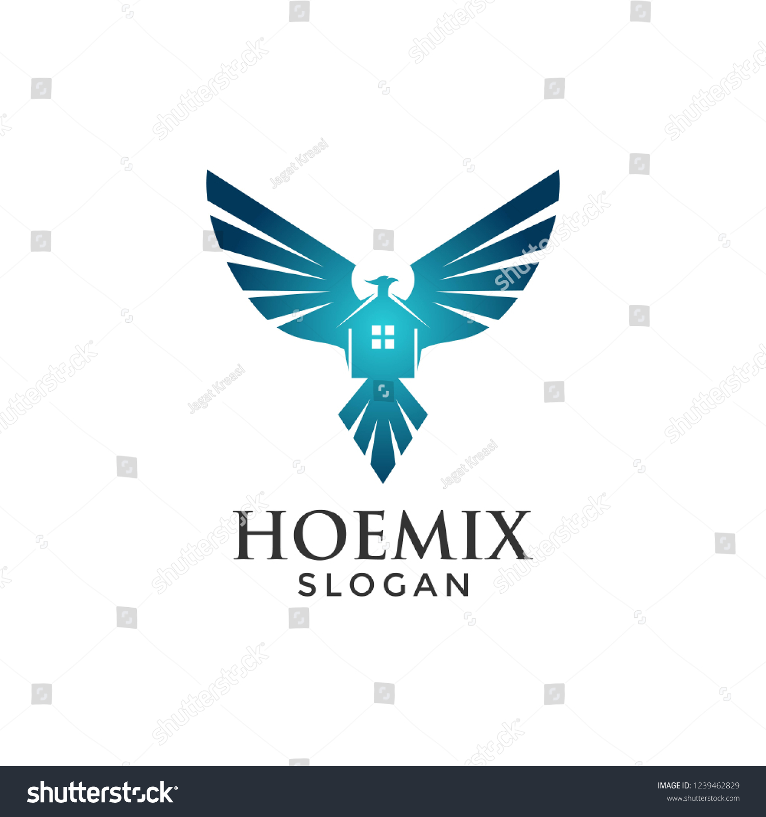 Luxury Bird Real Estate Home Logo Stock Vector (Royalty Free ...