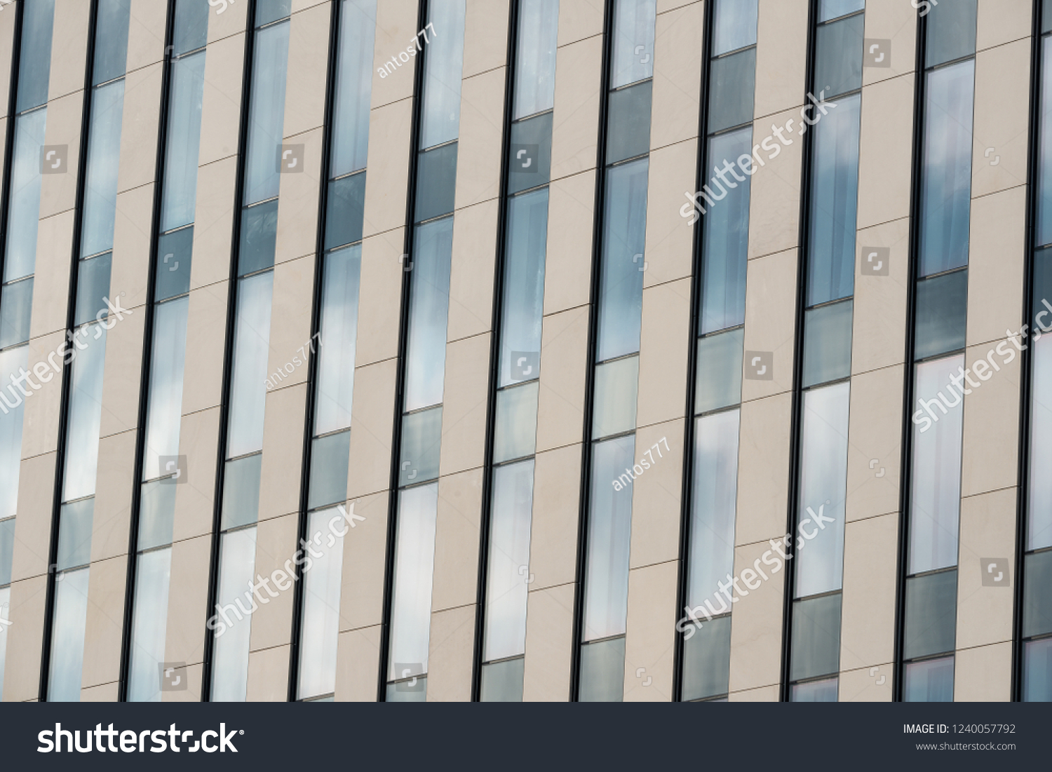 Office Building Steel Glass Facade Stock Photo 1240057792 | Shutterstock