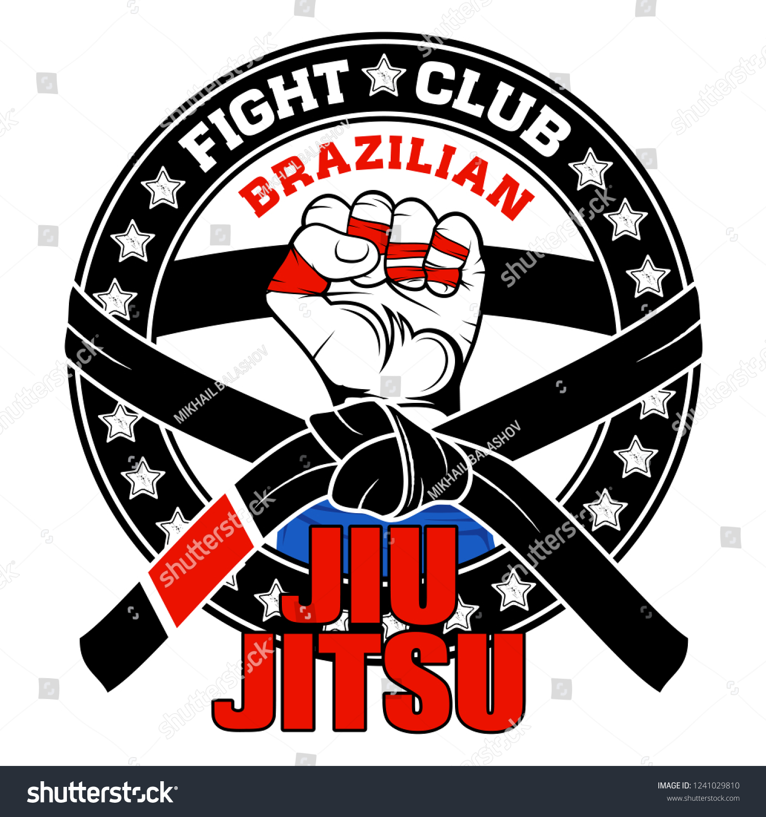 Vector Image Hand Fighter Brazilian Jiujitsu Stock Vector (Royalty Free ...