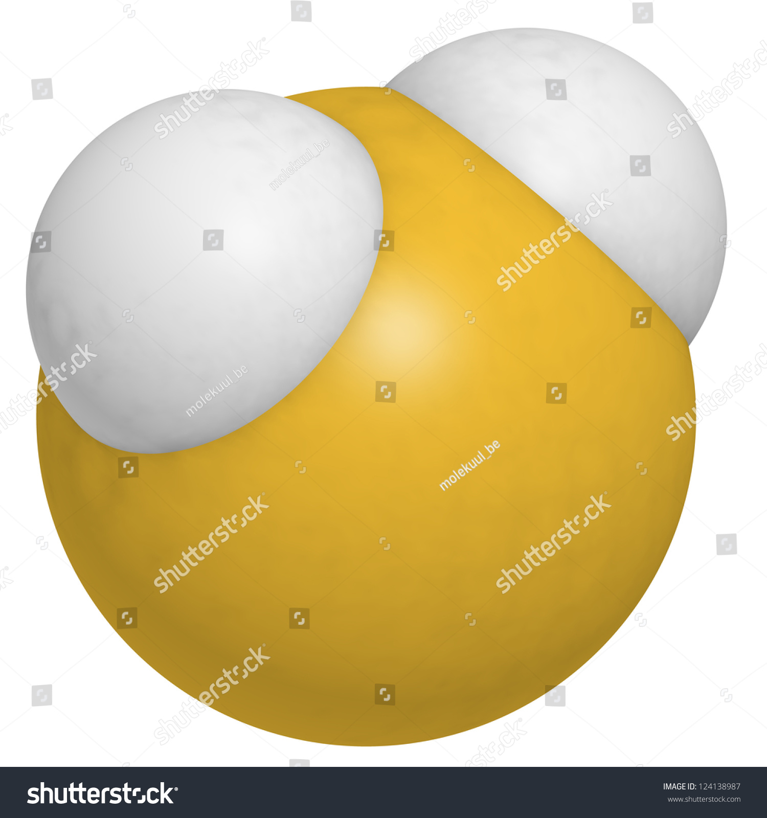 Hydrogen Sulfide H2s Molecule Chemical Structure Stock Illustration ...