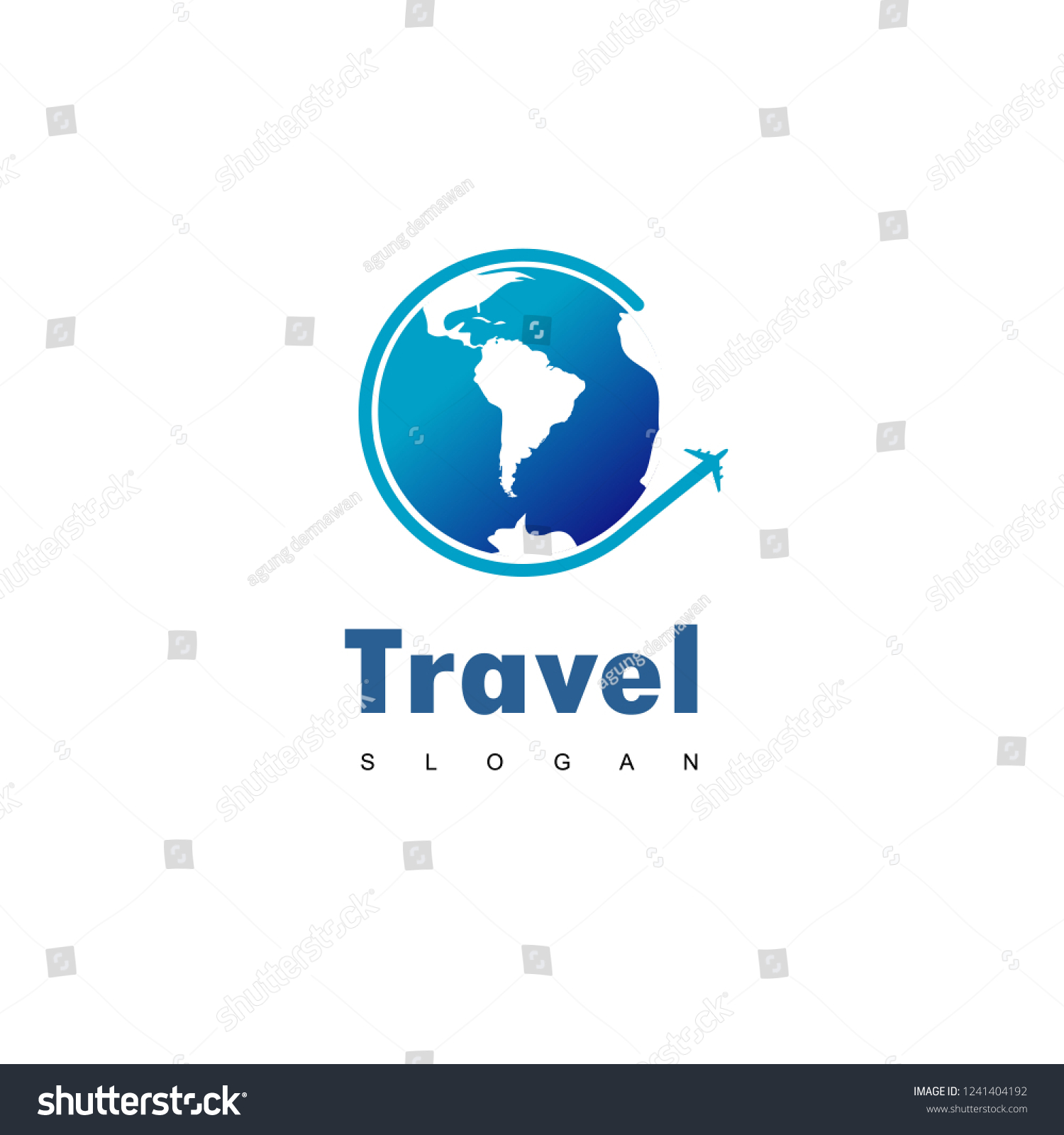 World Travel Logo Stock Vector Royalty Free 1241404192 Shutterstock