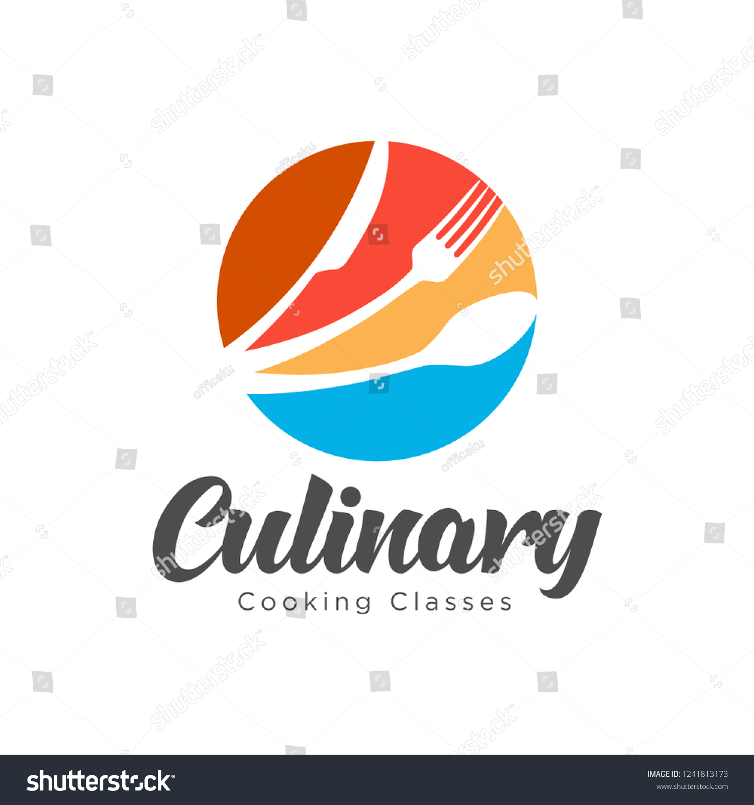 Cooking Class Design Elements Kitchen Emblems Stock Vector (Royalty ...