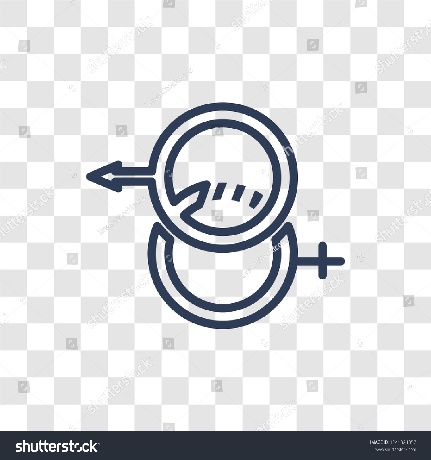 Genders Icon Trendy Linear Genders Logo Stock Vector Royalty Free