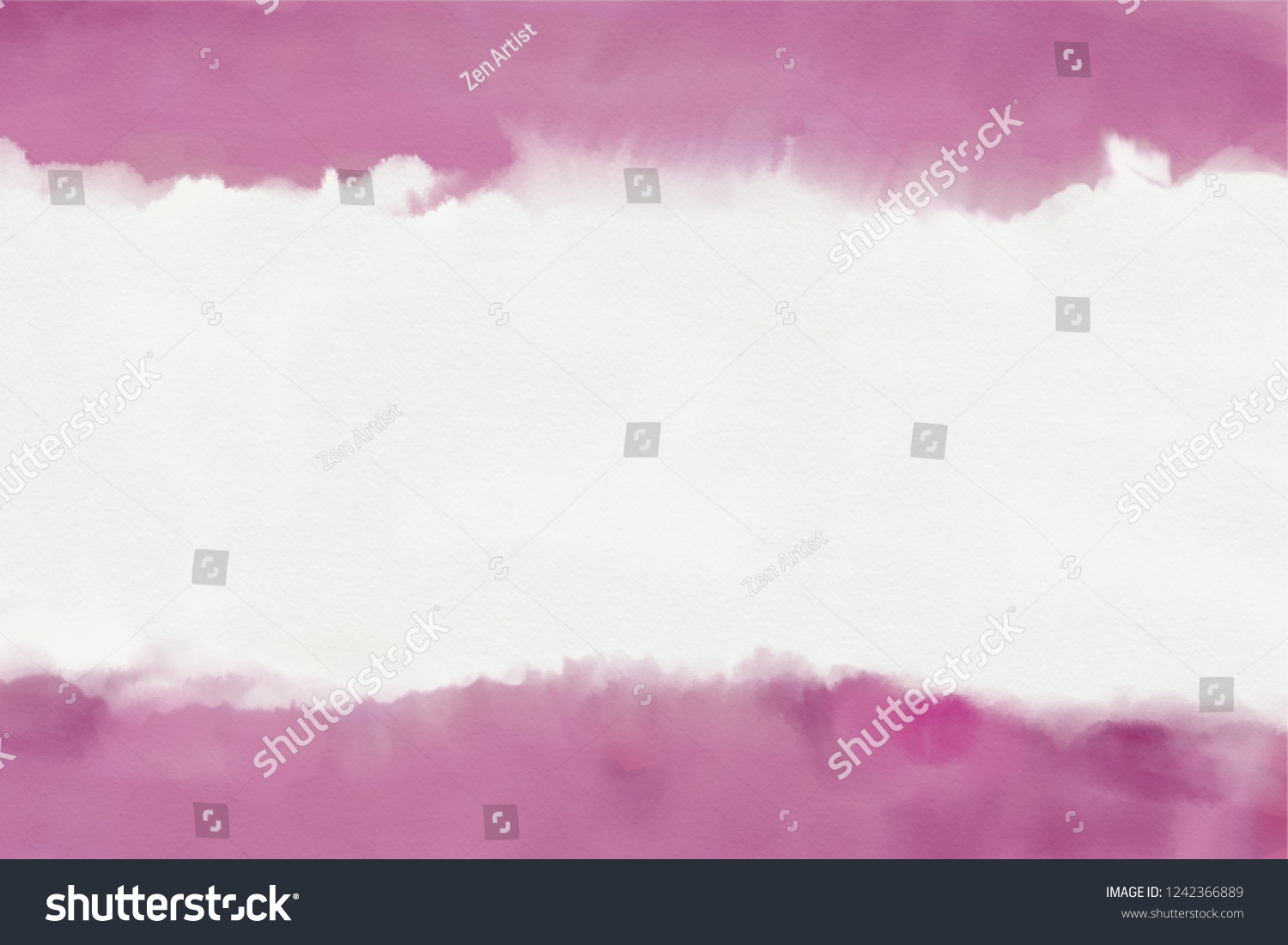 Pink Watercolour Background Copy Space Stock Illustration Shutterstock