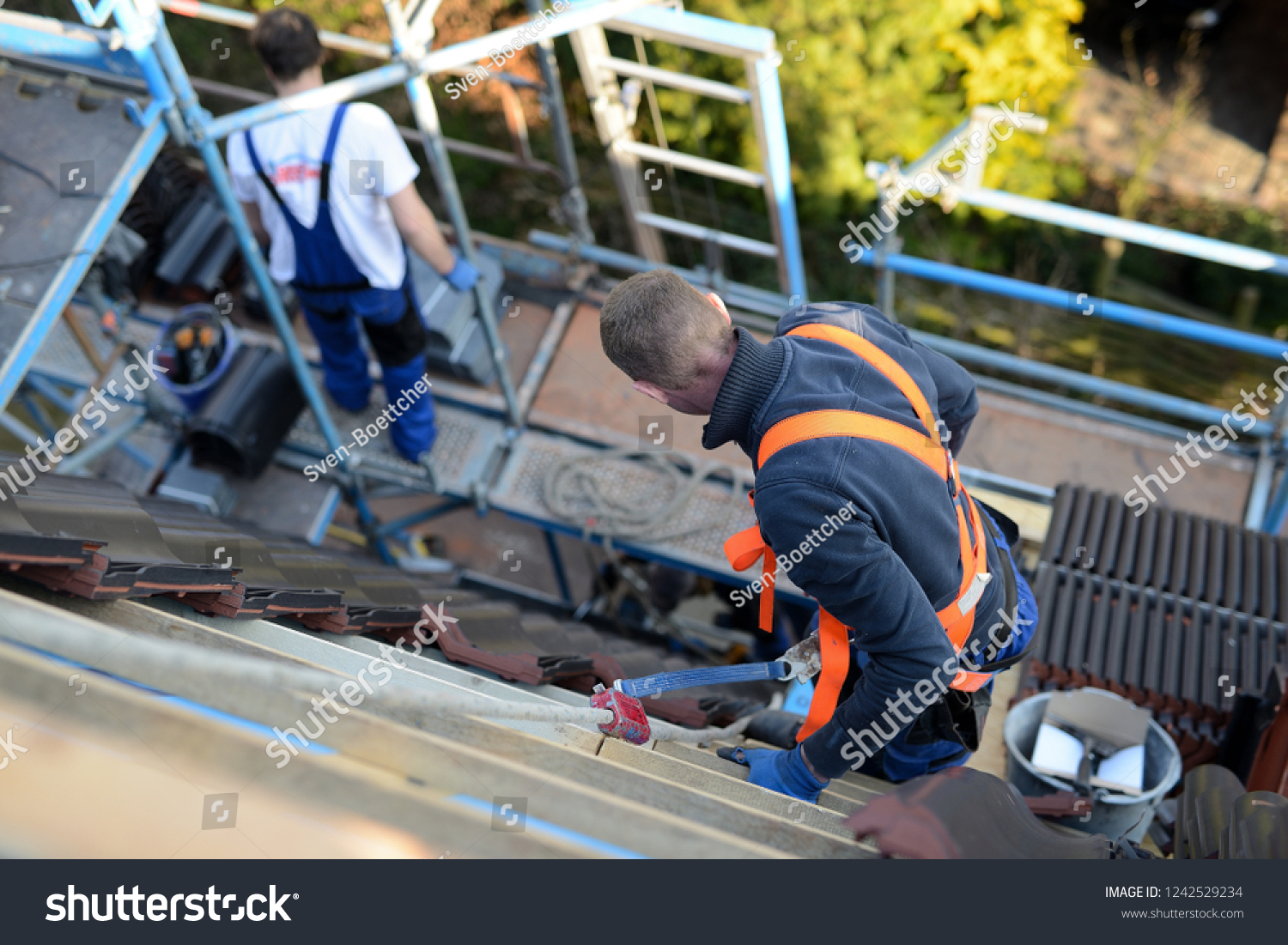 Safety Work Occupational Health Safety Practitioner Stock Photo ...