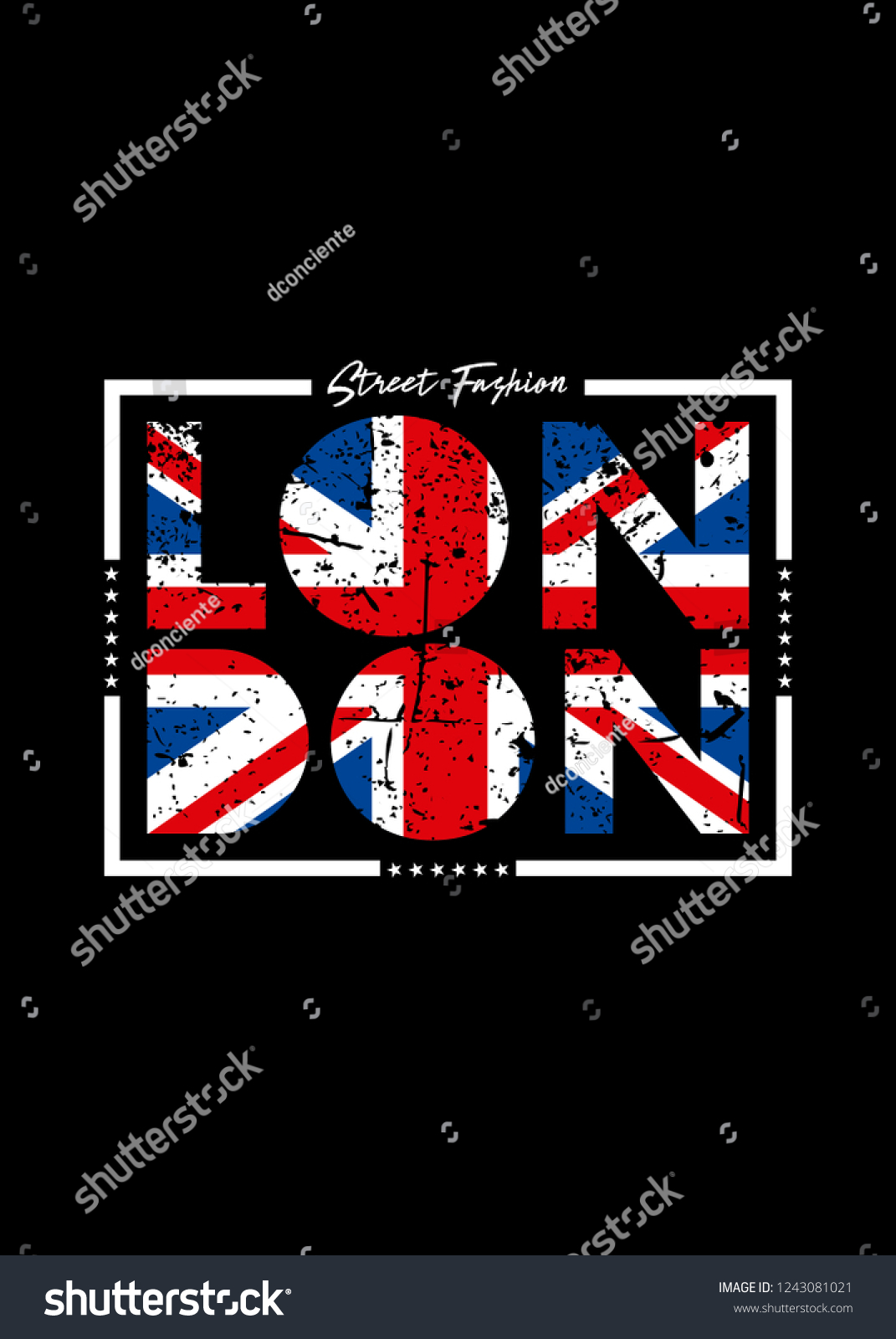 London England Flag Urban Design Distressed Stock Vector (Royalty Free ...