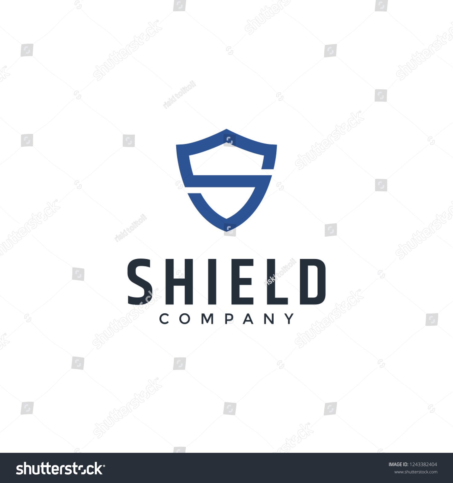 Shield Secure Safe Initial S Logo Stock Vector (Royalty Free ...