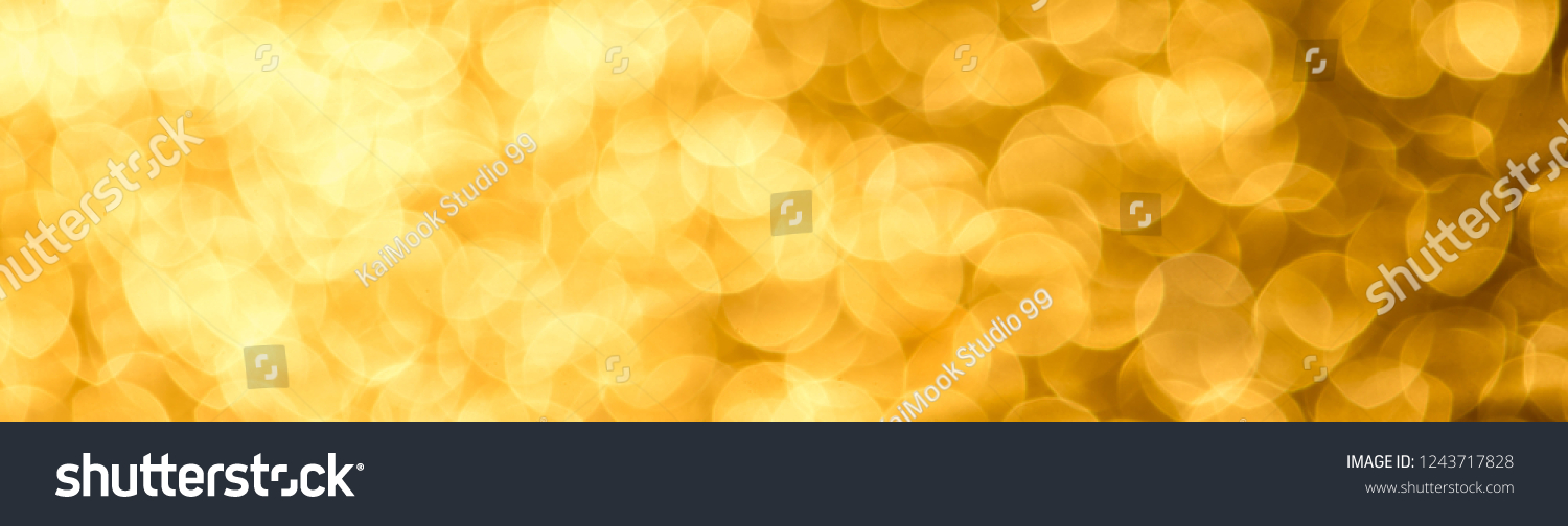 Gold Glitter Lights Texture Bokeh Background Stock Photo 1243717828 ...