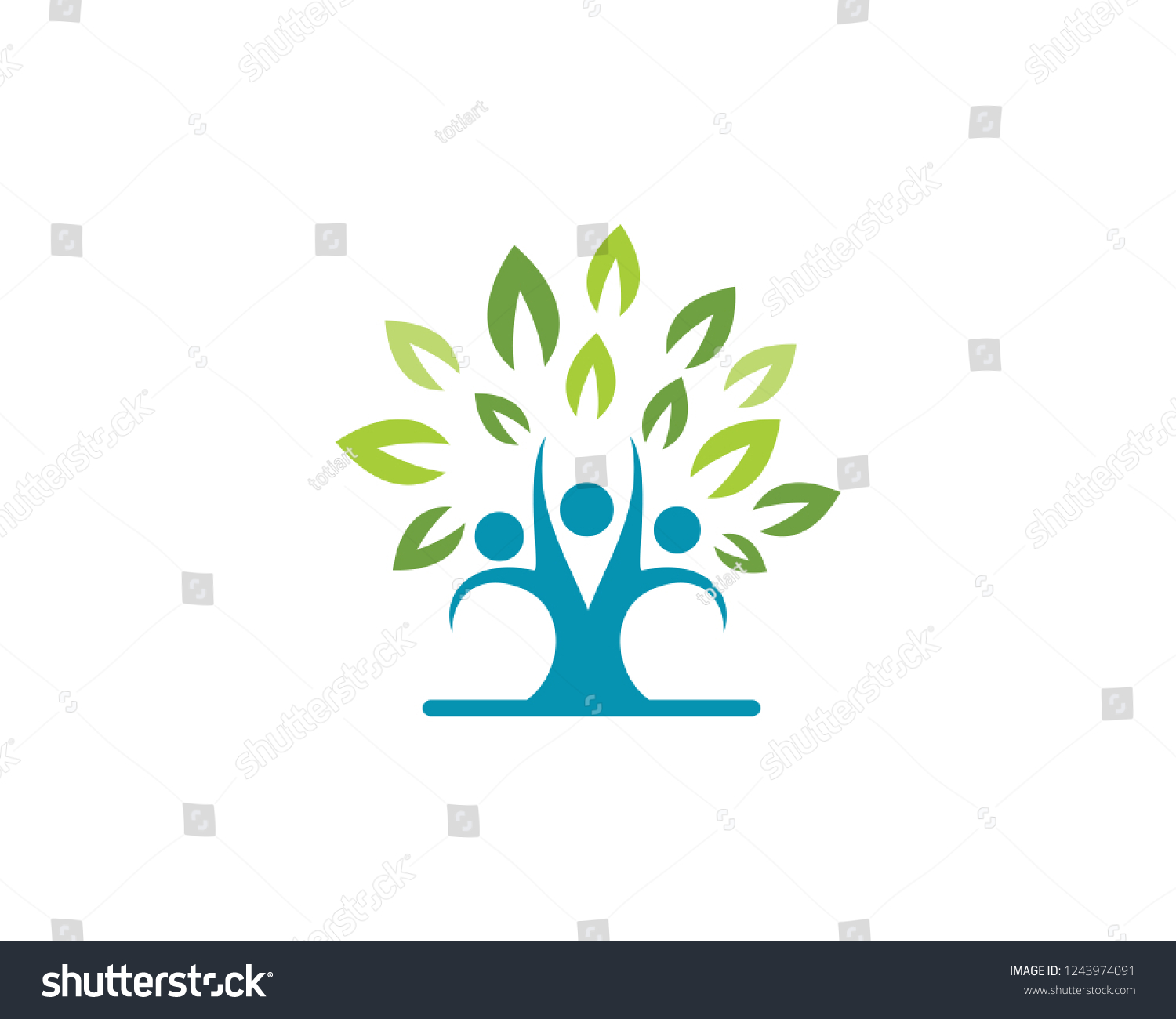 Human Character Logo Sign Illustration Vector Stock Vector (Royalty ...