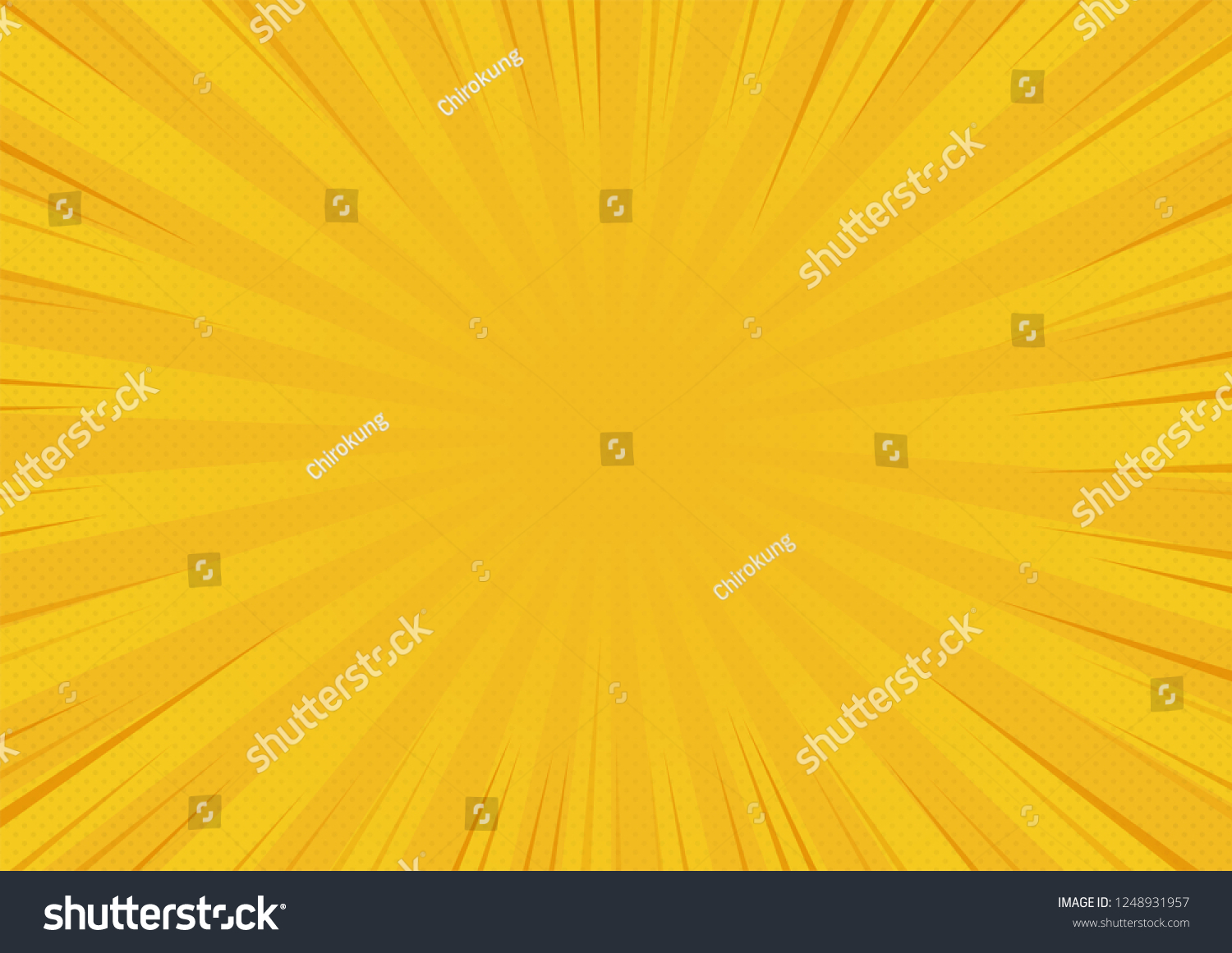 Yellow Abstract Comic Book Background Cartoon เวกเตอรสตอก ปลอดคาลขสทธ