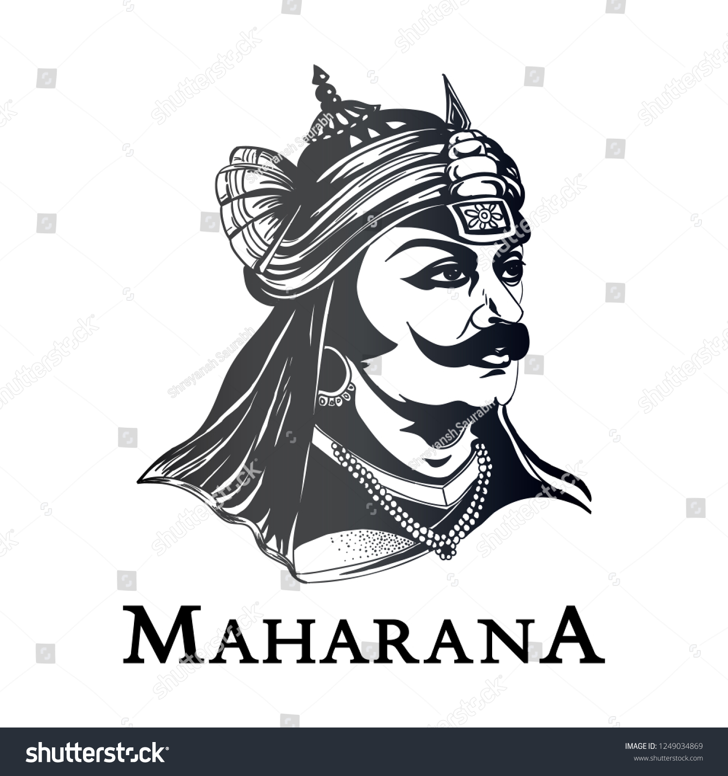 Bharat Ka Veer Putra Maharana Pratap Stock Vector (Royalty Free ...