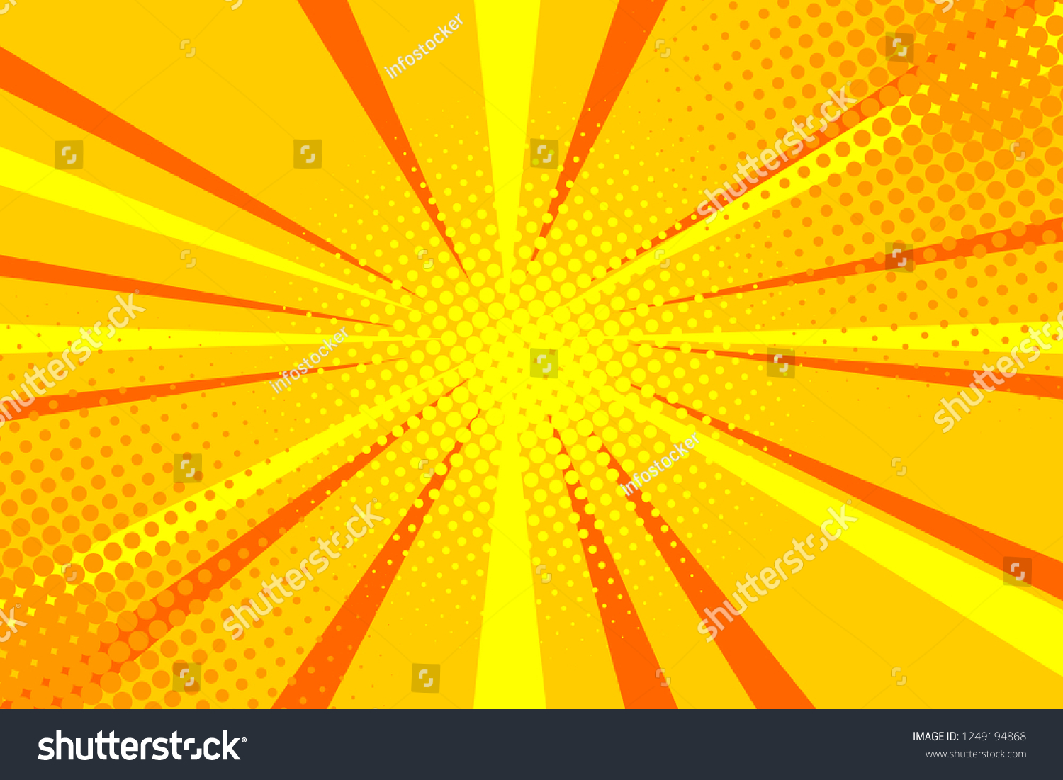 Pop Art Comic Book Strip Cover Stock Vector (Royalty Free) 1249194868 ...