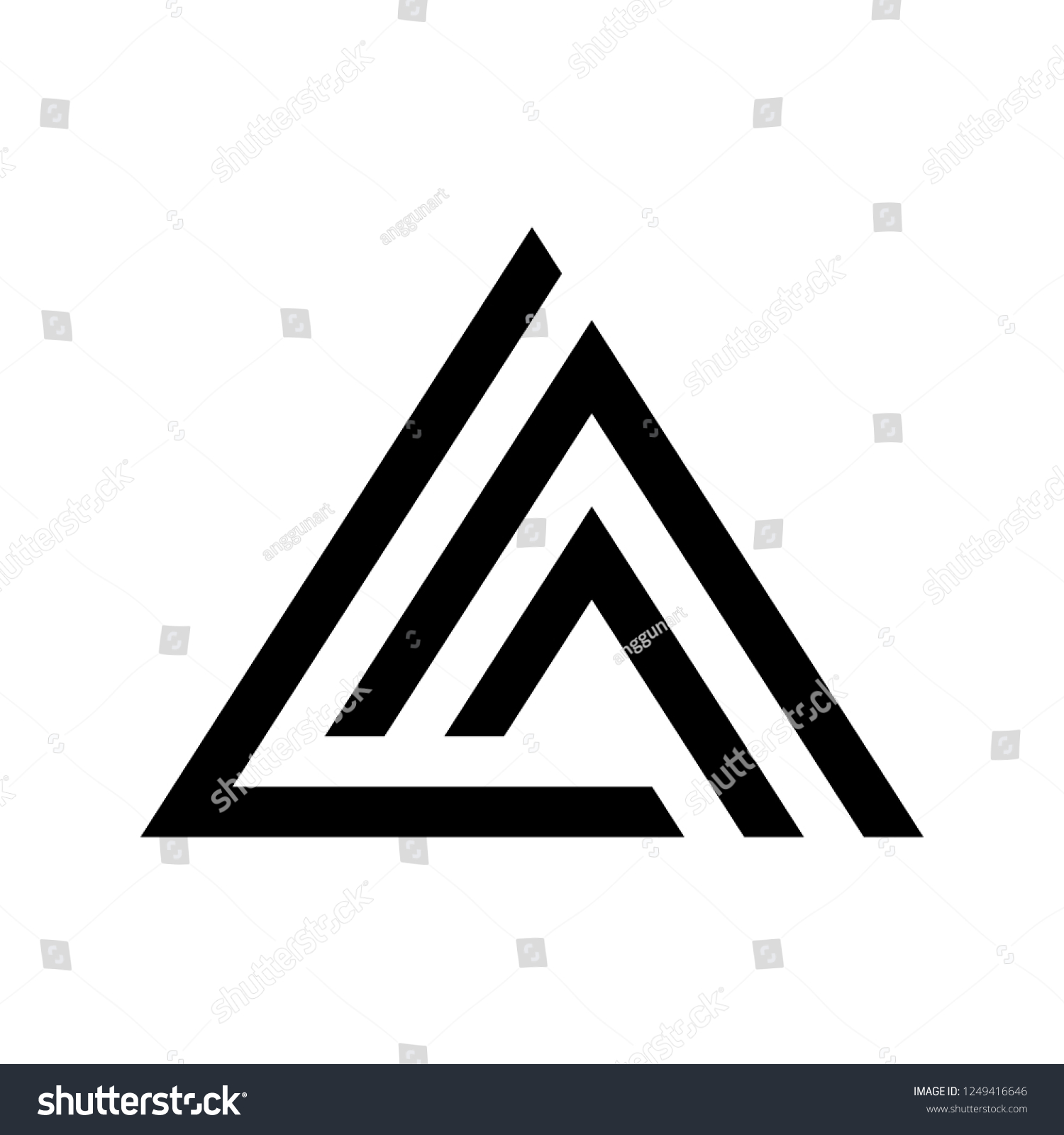 Triangle Laa Logo Stock Vector (Royalty Free) 1249416646 | Shutterstock