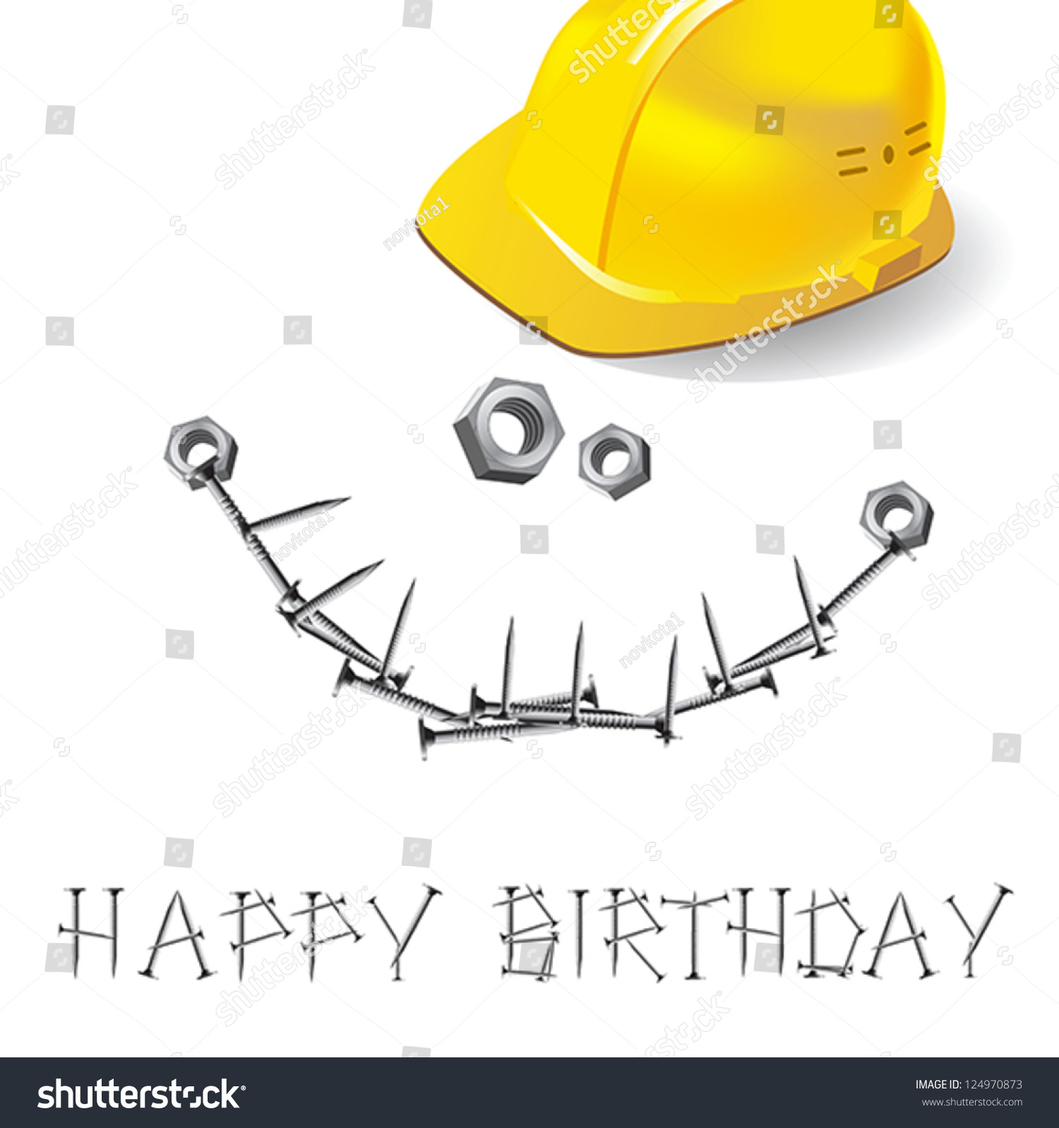 happy birthday hard hat