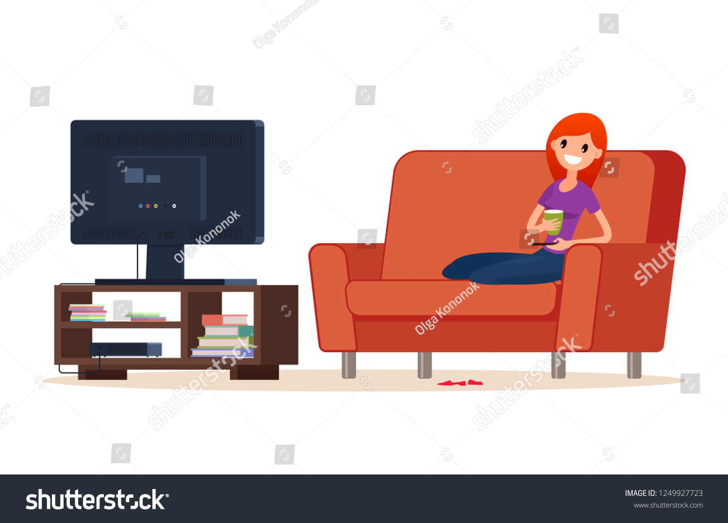 Знак диван и телевизор