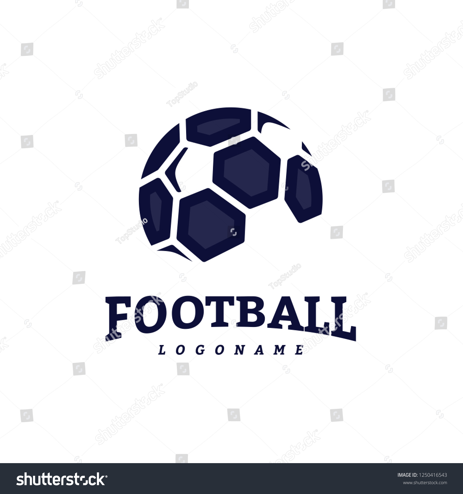 Soccer Football Badge Logo Design Templates Stock Vector (Royalty Free ...