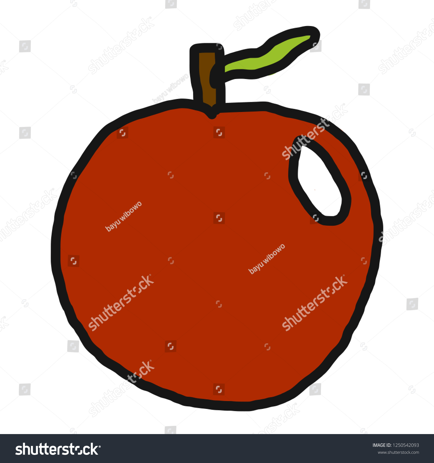 Apple Doodle Art Vector Background Stock Vector (Royalty Free ...