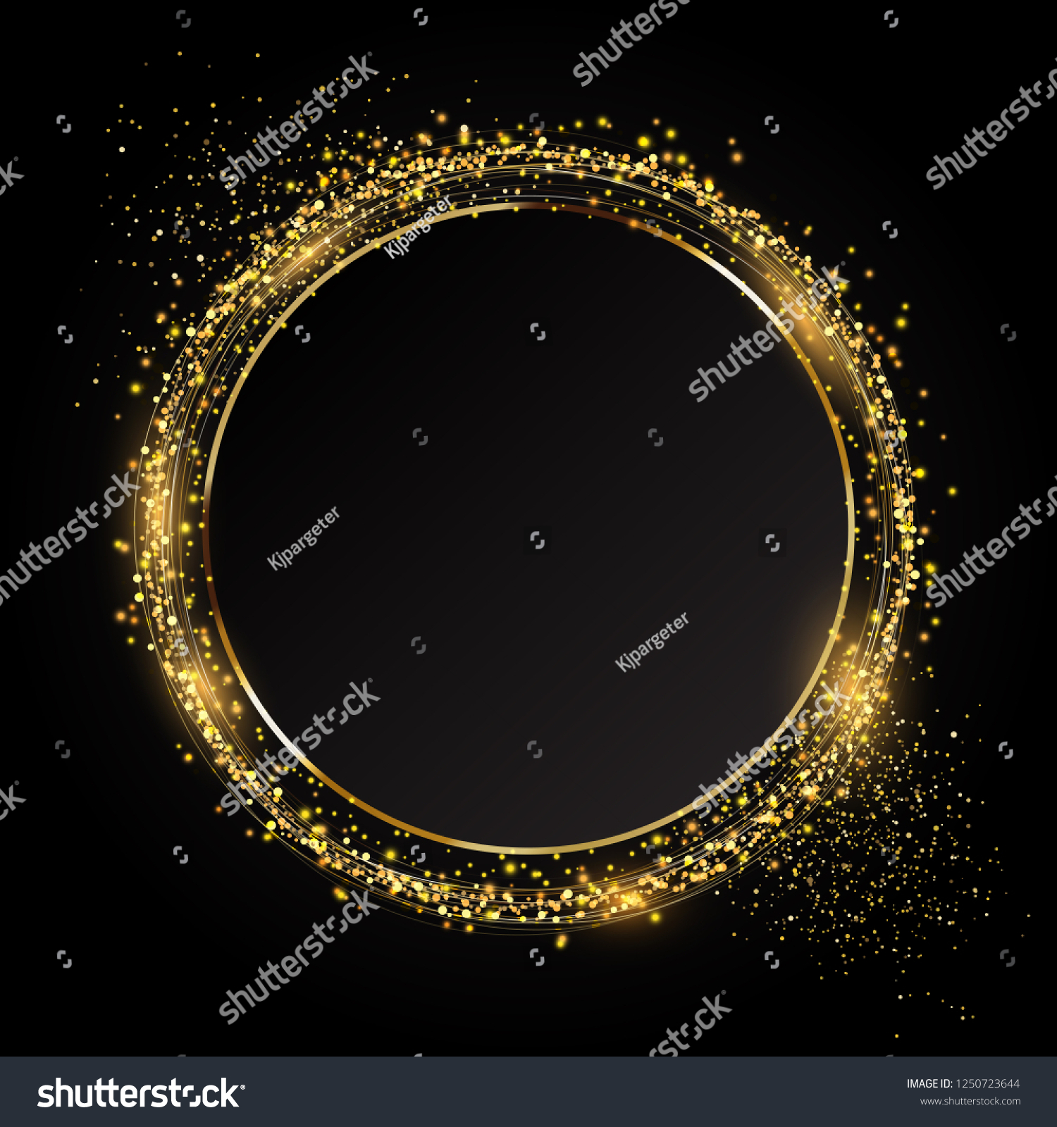 Glittery Circle Background Ideal Festive Celebration Stock Vector ...