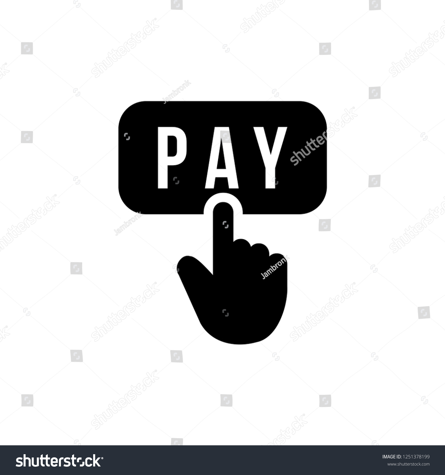 Pay Icon Symbol Logo Illustration Stock Vector (Royalty Free ...