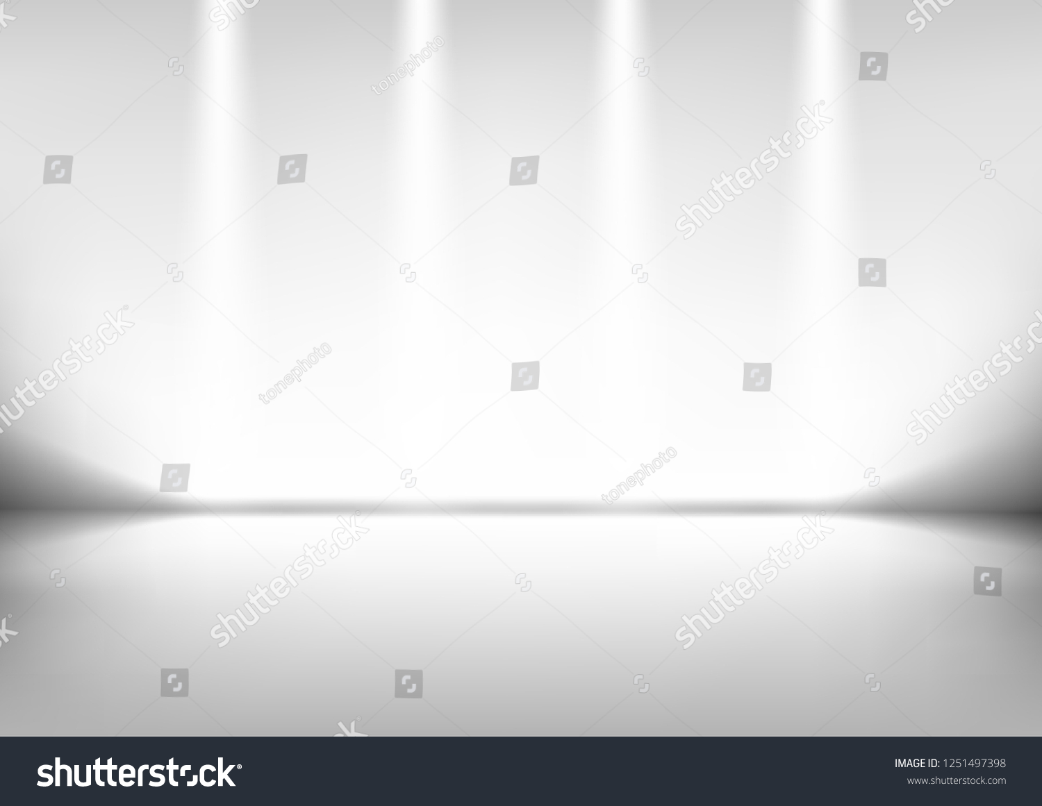 Vector Empty Room Background Your Pictures Stock Vector (Royalty Free