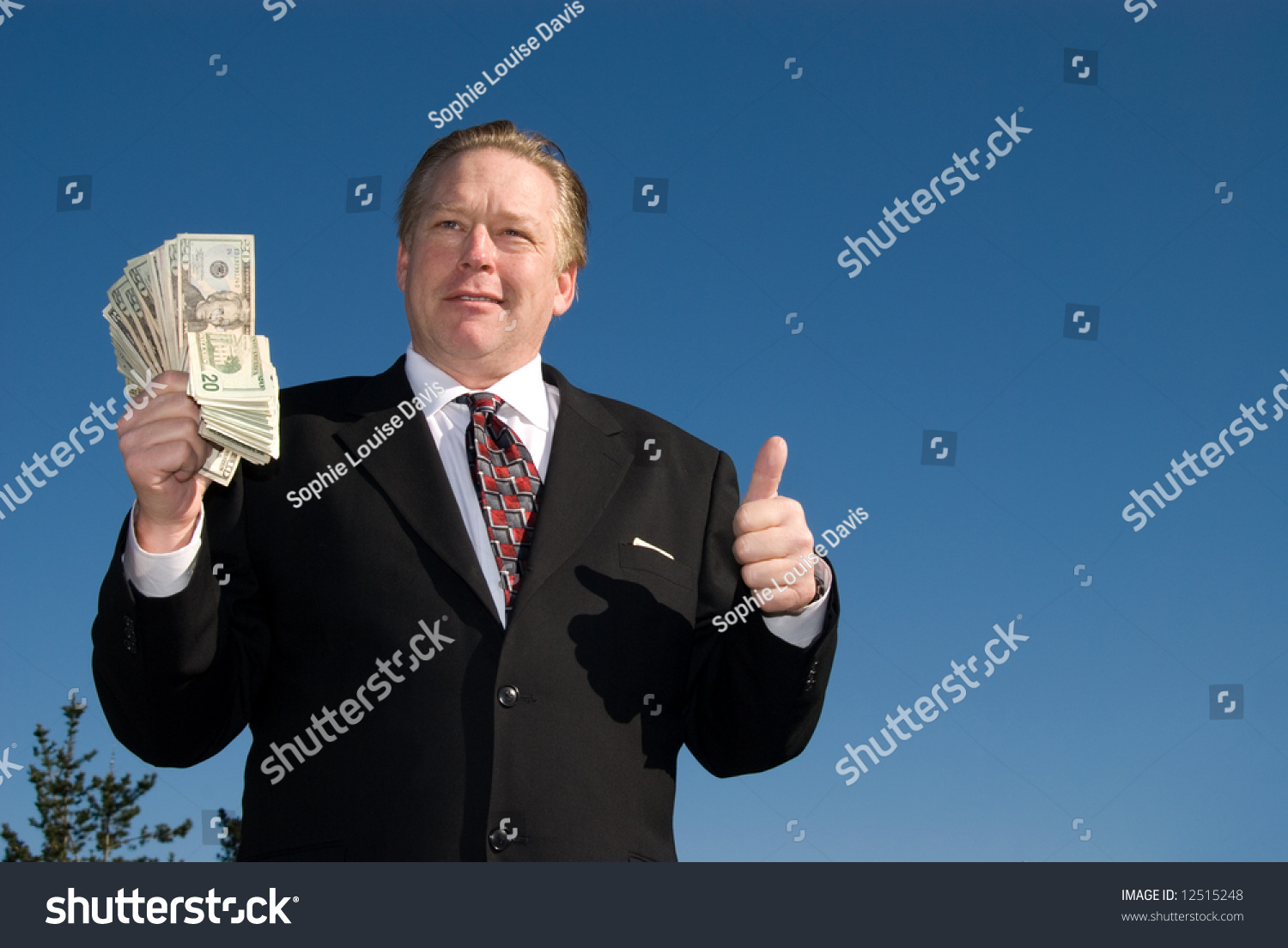 Man Wad Cash Stock Photo 12515248 