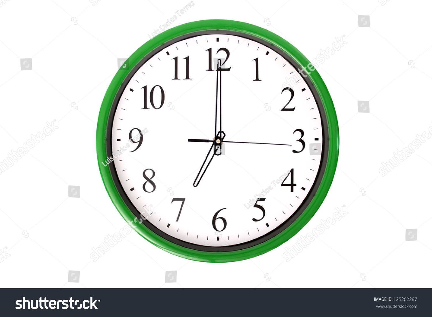 Clock Serie Showing 7 Oclock Isolated Stock Photo 125202287 | Shutterstock