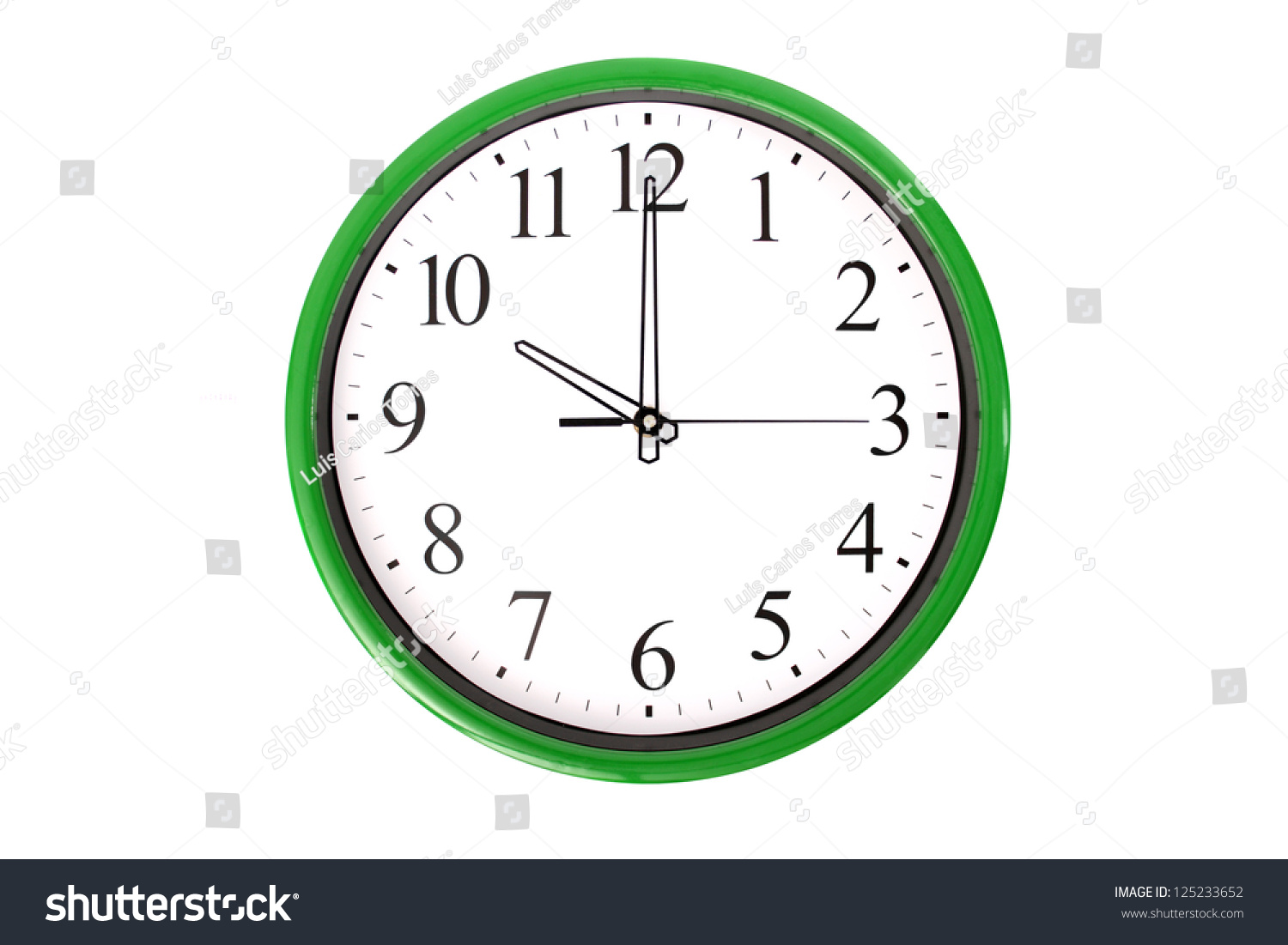 Clock Series Showing 10 Oclock Isolated Stock Photo 125233652 ...