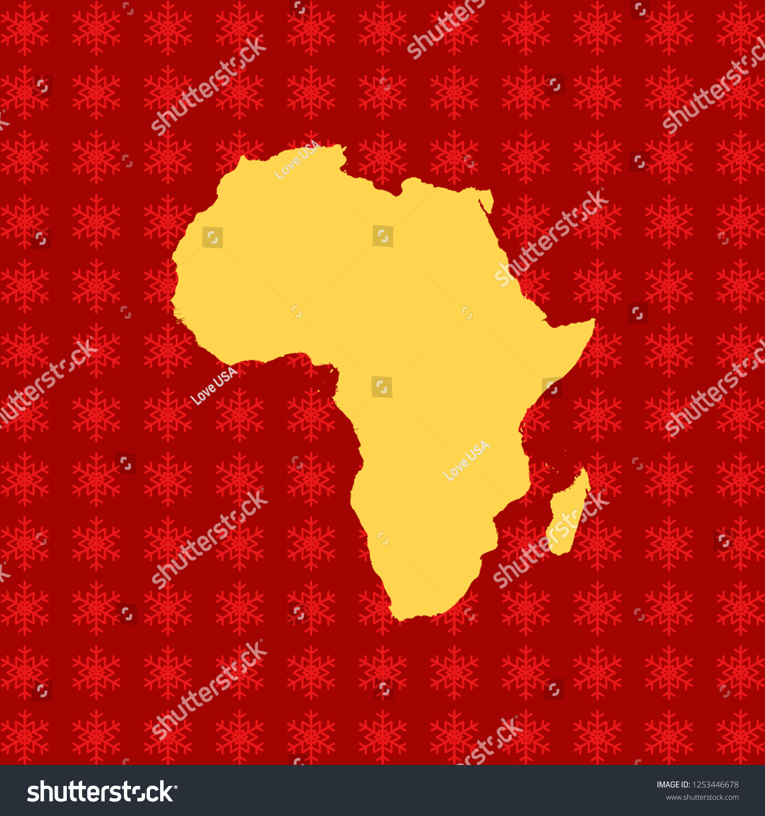 Vector Map Africa Stock Vector Royalty Free 1253446678 Shutterstock 0464