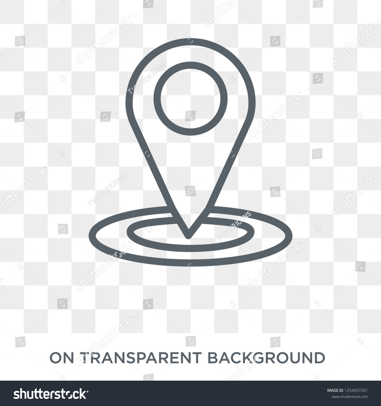 Gps Location Icon Trendy Flat Vector Stock Vector Royalty Free Shutterstock