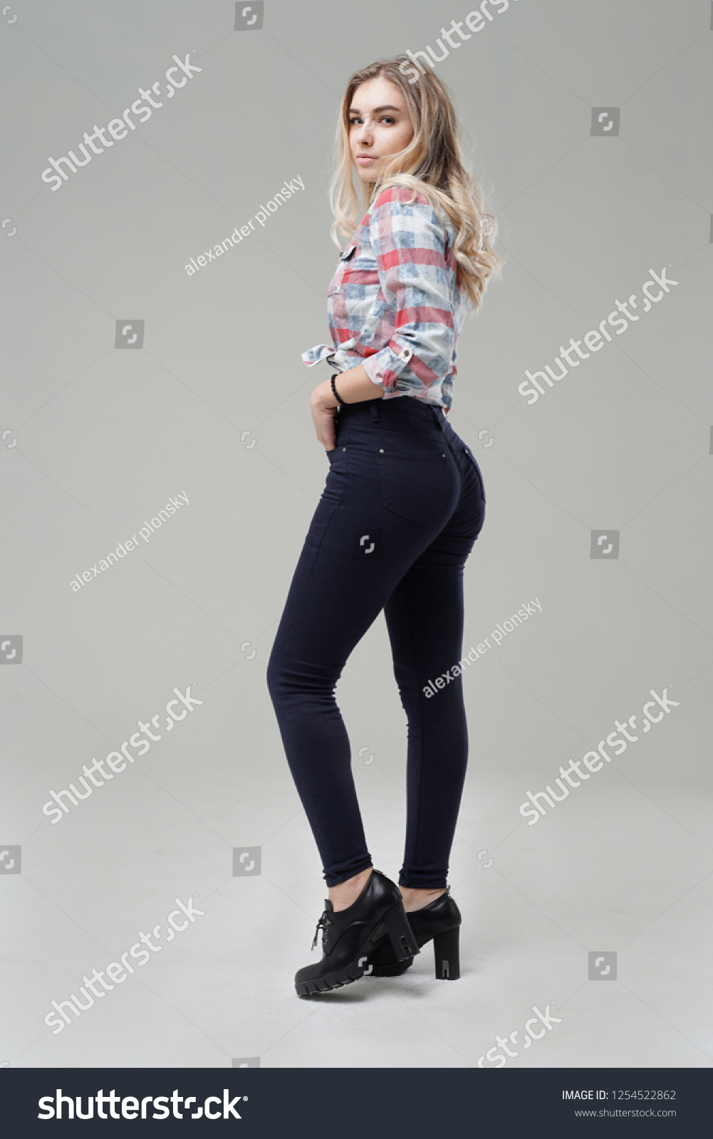 Blonde Tight Jeans