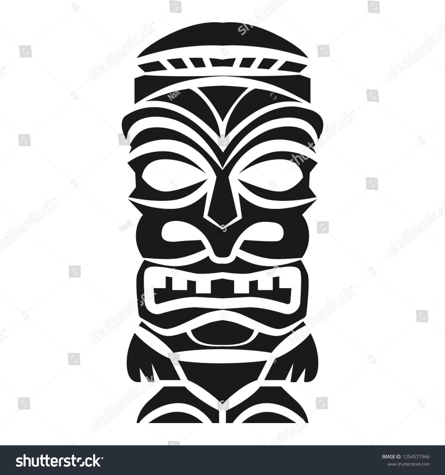 Wood Idol Icon Simple Illustration Wood Stock Vector (Royalty Free ...