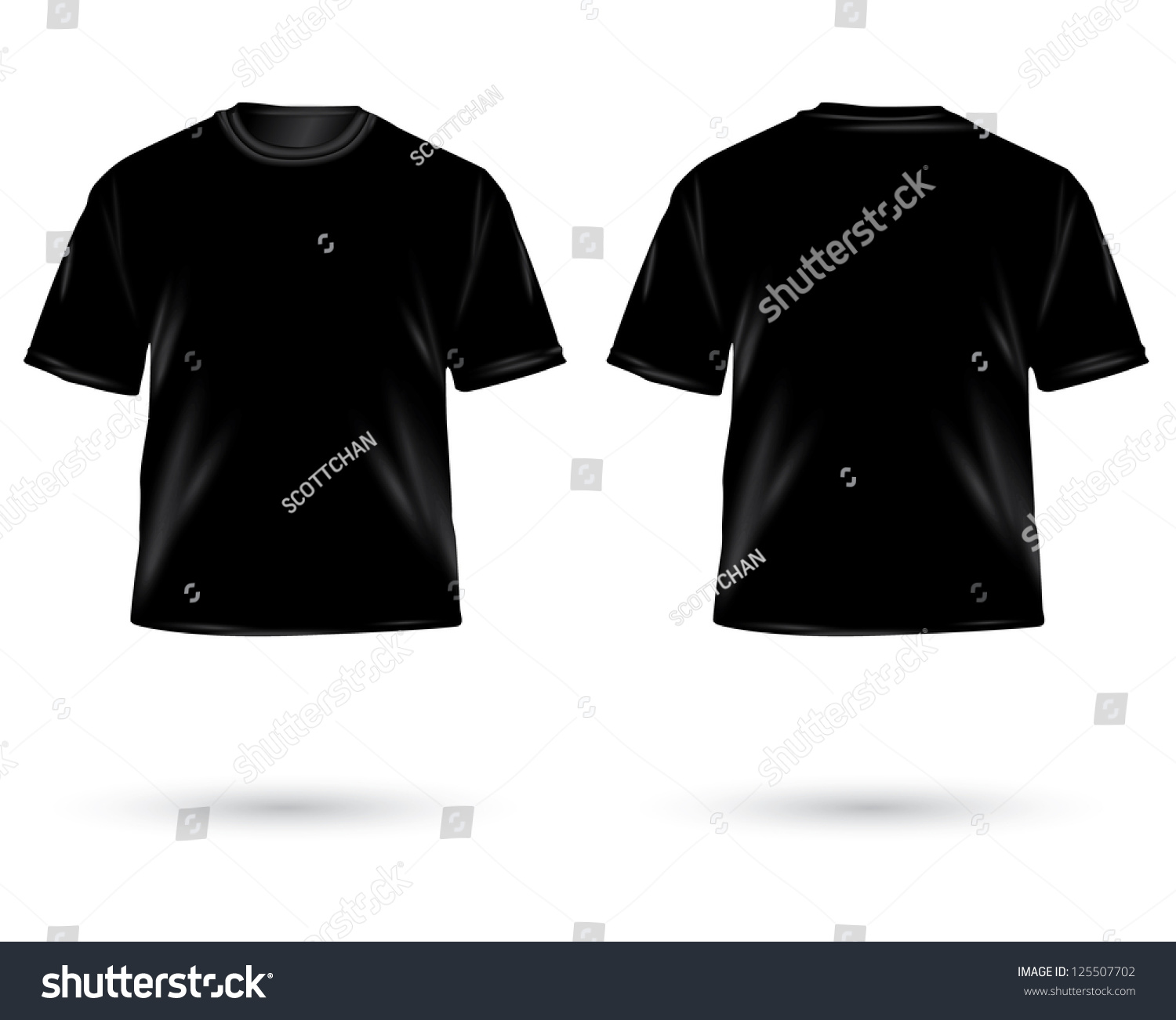 Vector Mens Tshirt Design Template Stock Illustration 125507702 ...