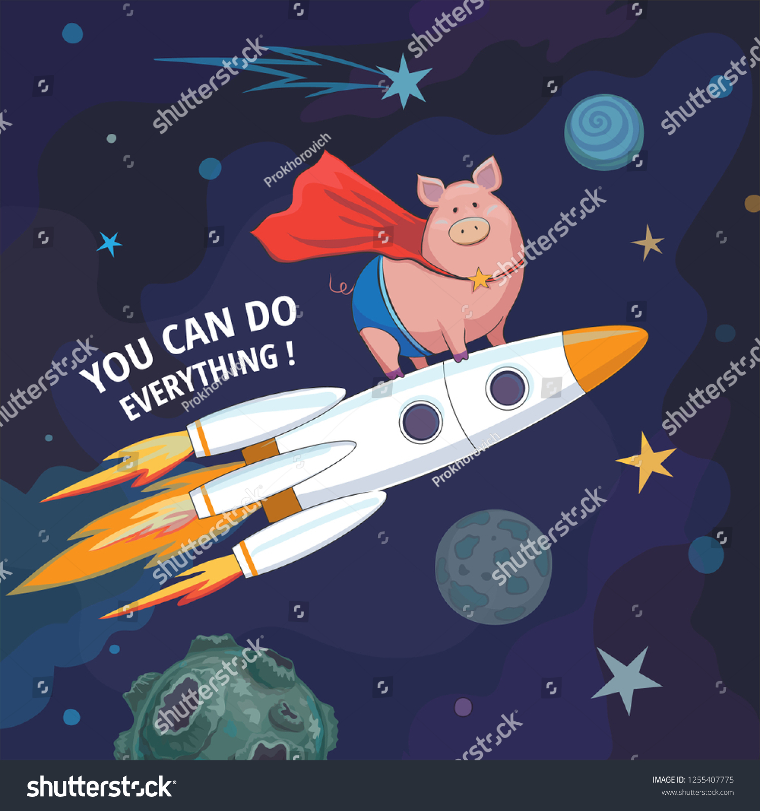 stock-vector-pig-is-flying-on-a-rocket-in-space-vector-funny-poster-with-the-words-you-can-do-everything-1255407775.jpg