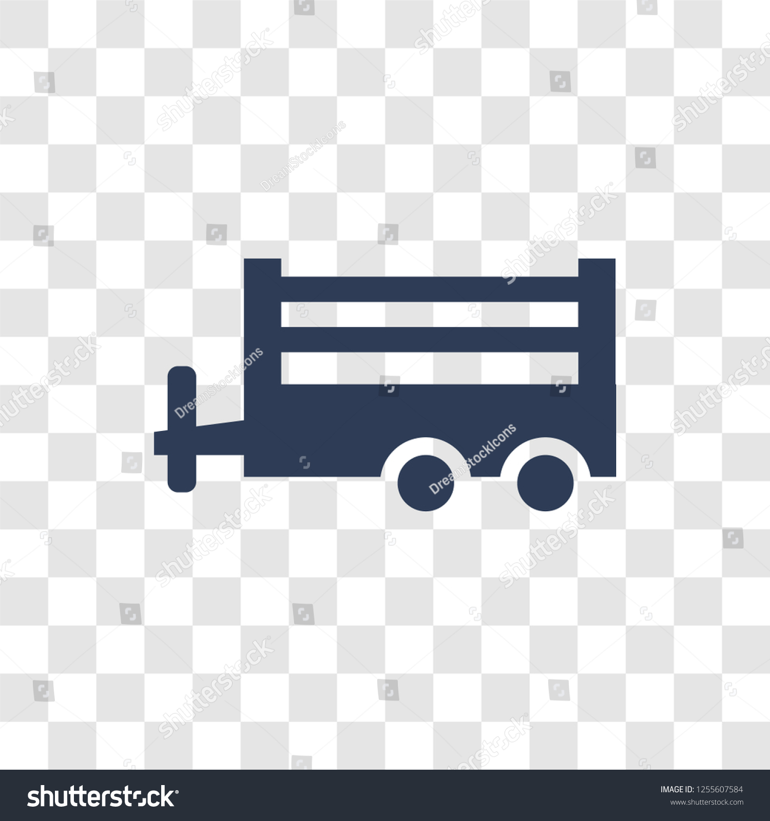 Farm Trailer Icon Trendy Farm Trailer Stock Vector (Royalty Free ...