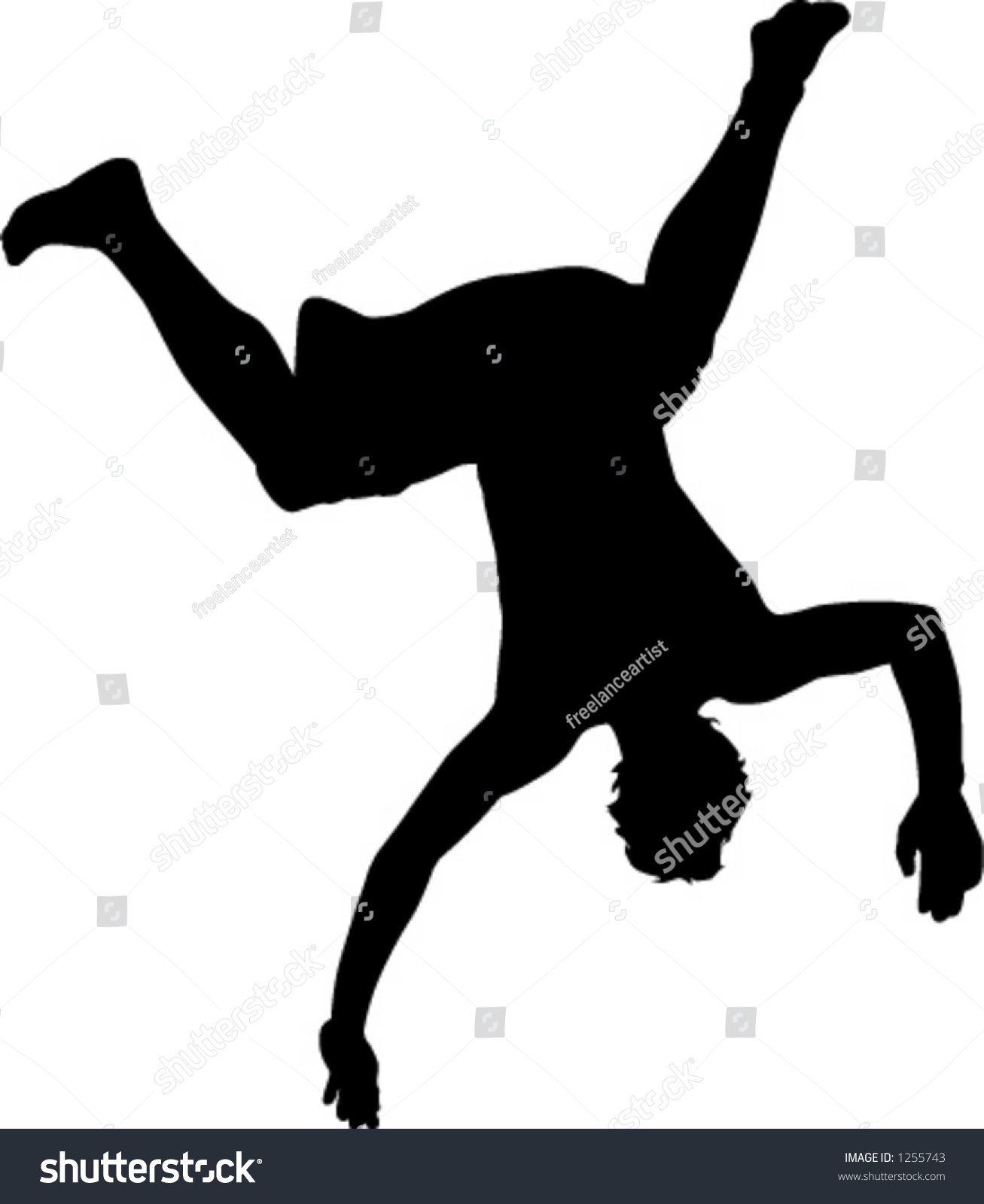 Person Diving Stock Vector (Royalty Free) 1255743 | Shutterstock