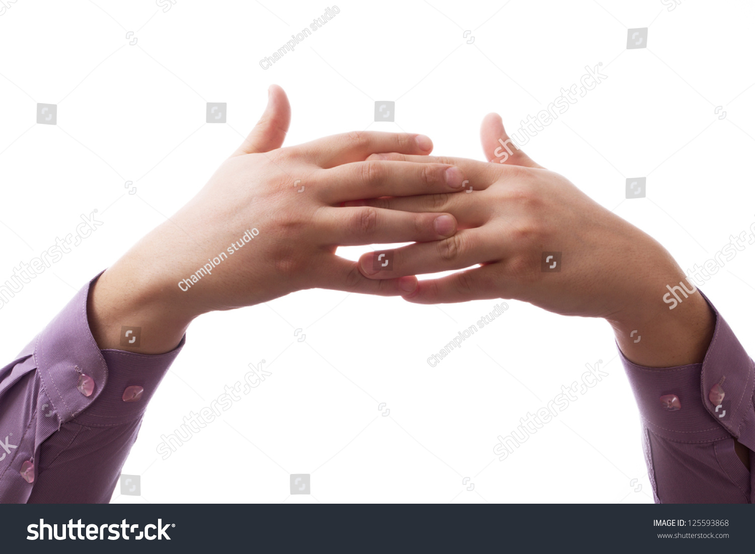 Hands Clasped Together Prayer Stock Photo 125593868 | Shutterstock