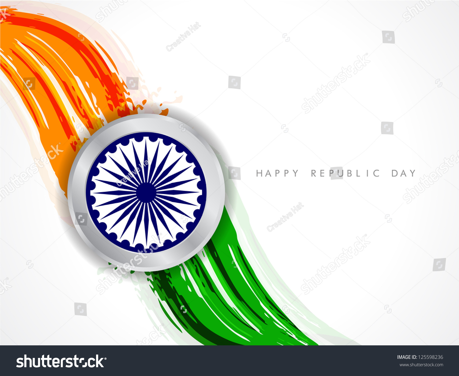 Beautiful Modern Indian Flag Design Background Stock Vector (Royalty ...