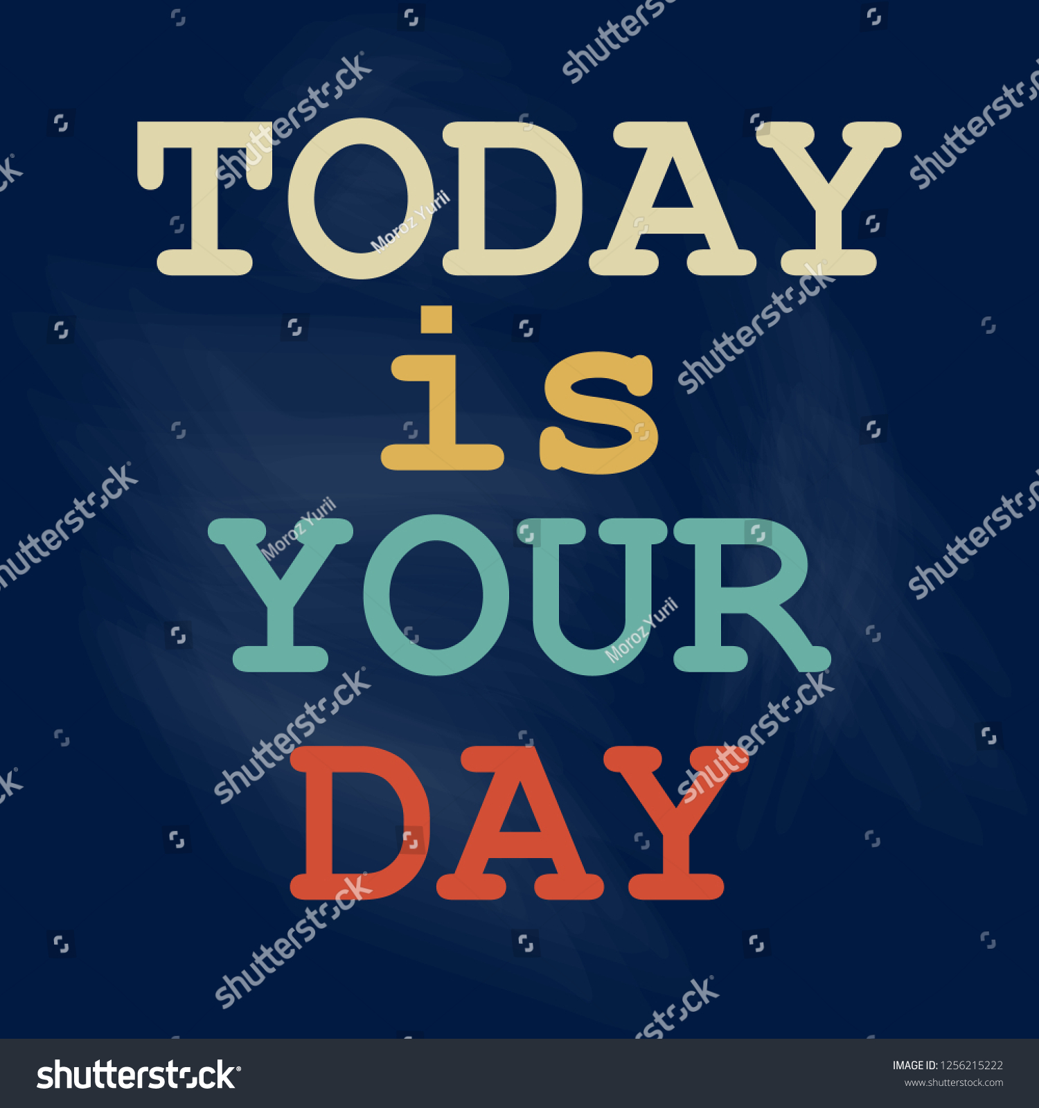 Today Your Day Poster Design Vector Stock Vector (Royalty Free ...