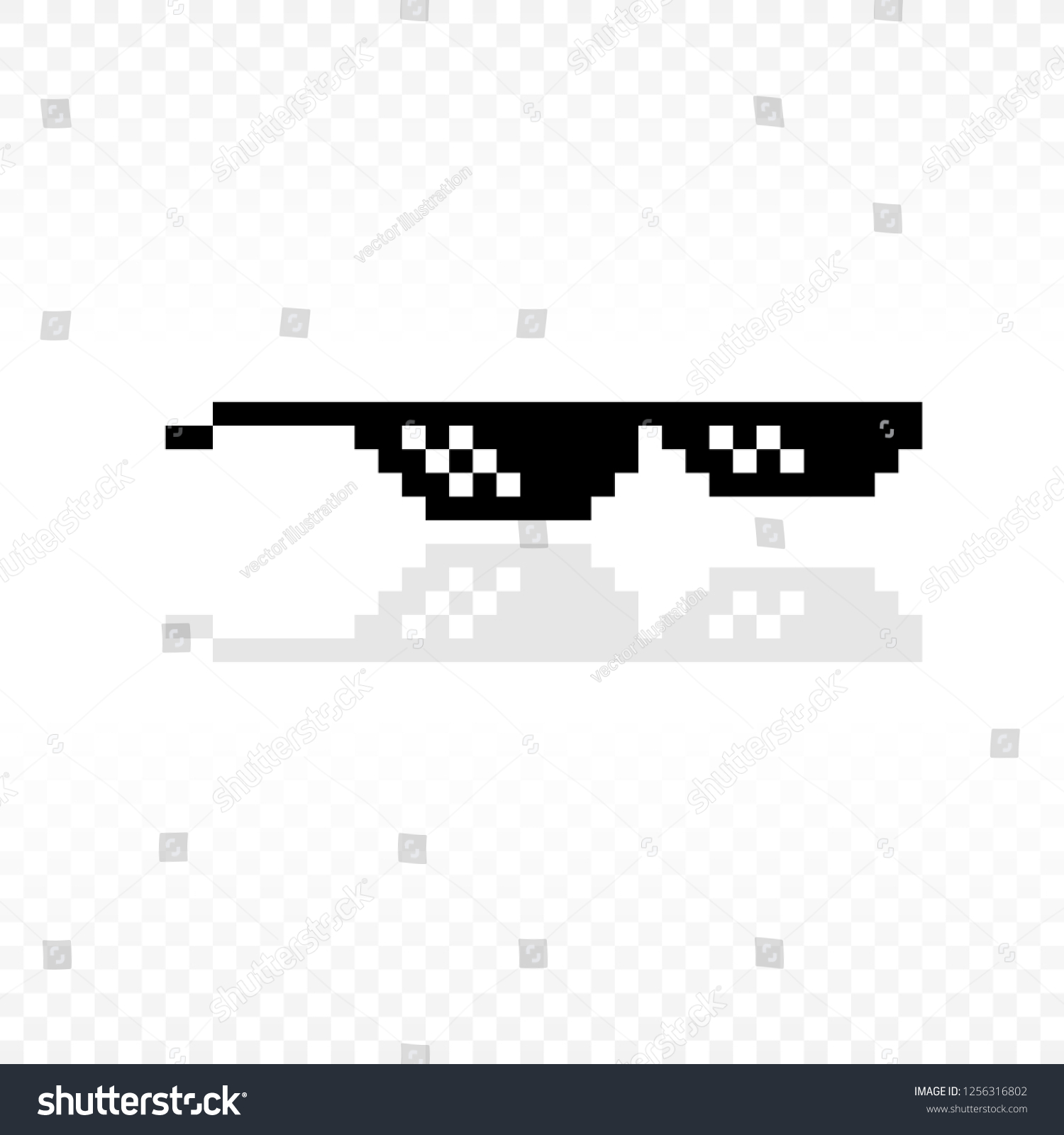 Крутые очки на прозрачном фоне