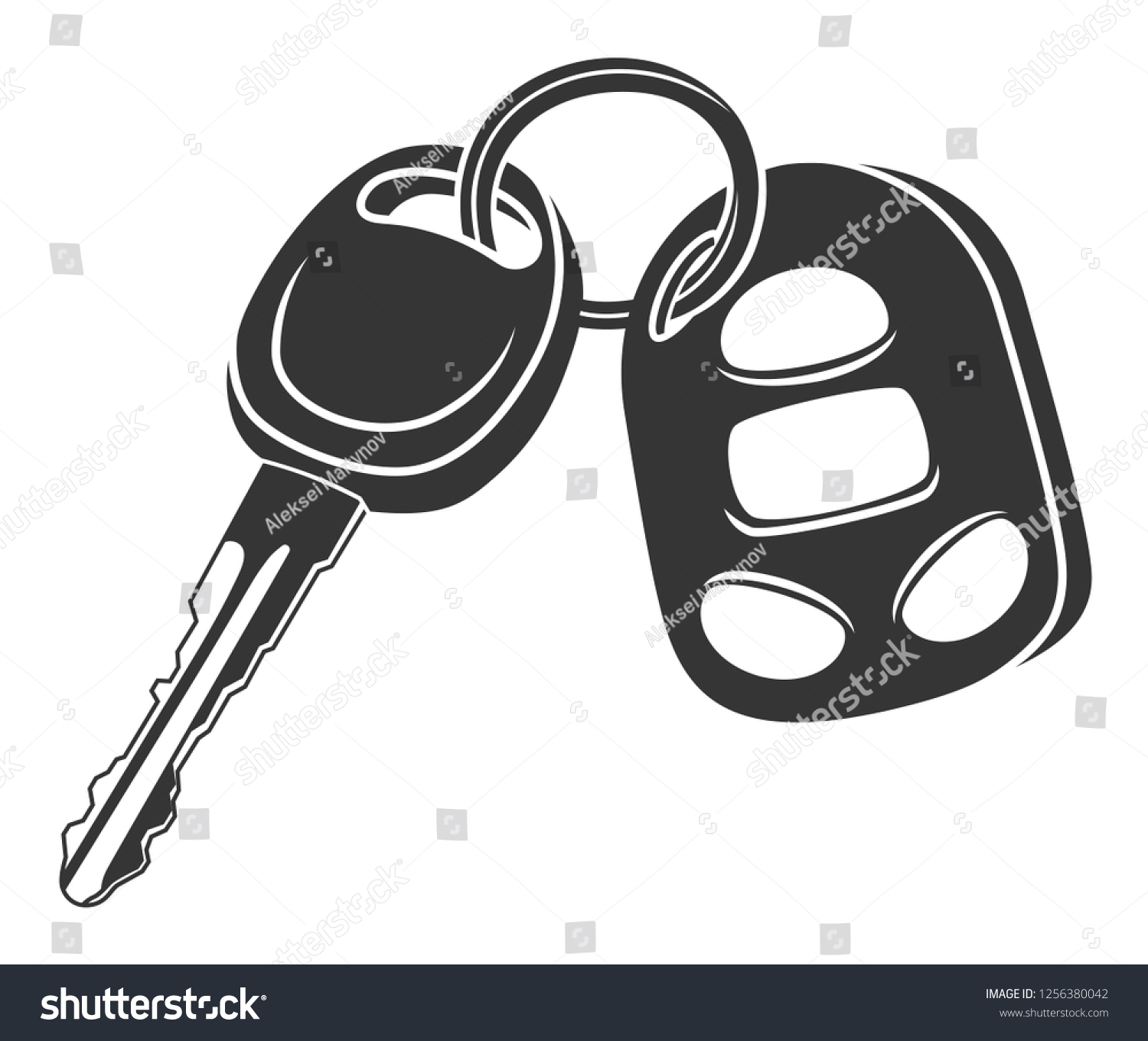 Трафарет ключи от машины