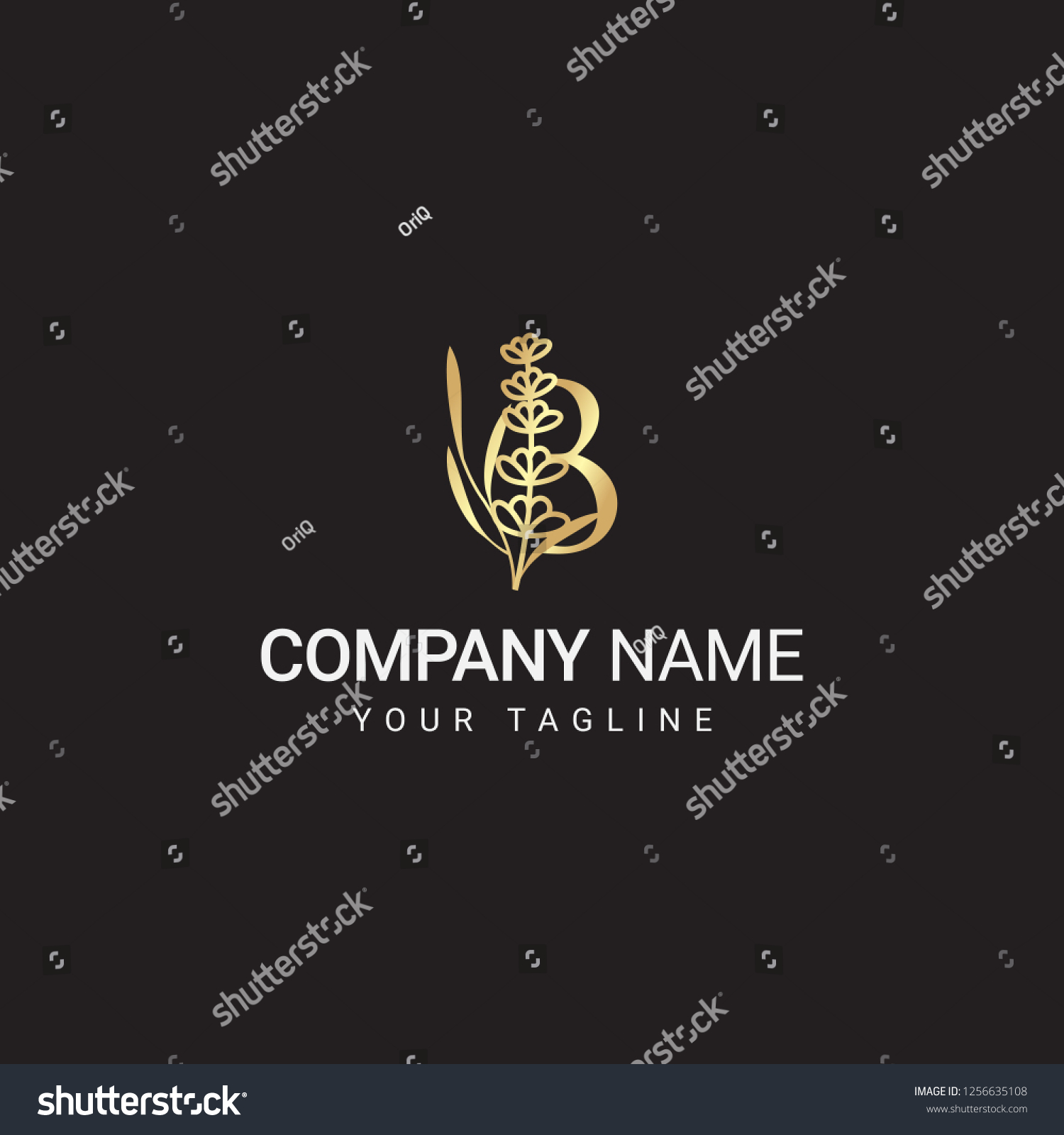 Letter B Flower Logo Can Be Stock Vector (Royalty Free) 1256635108 ...