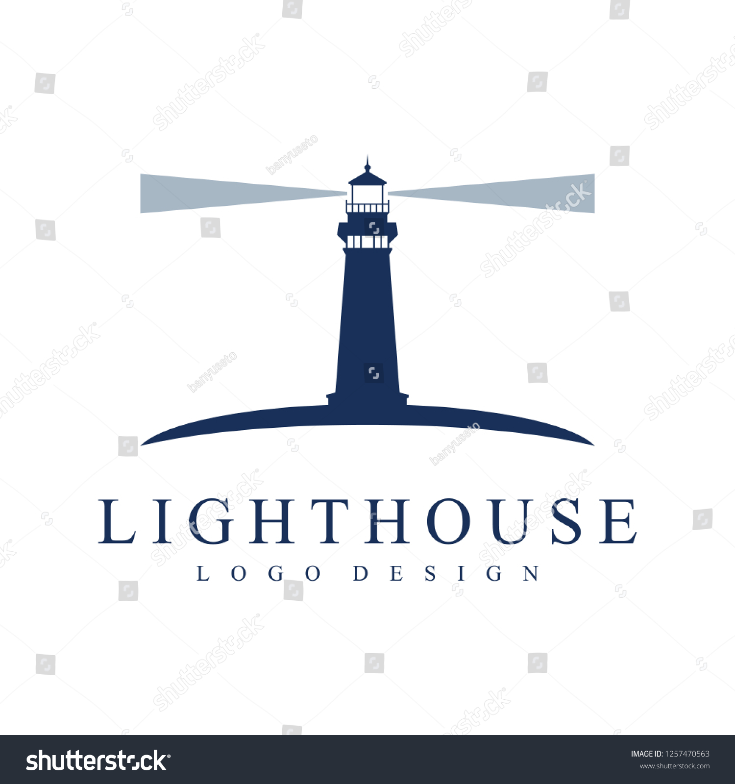 Lighthouse Logo Template Design Vector Illustration Stock Vector ...