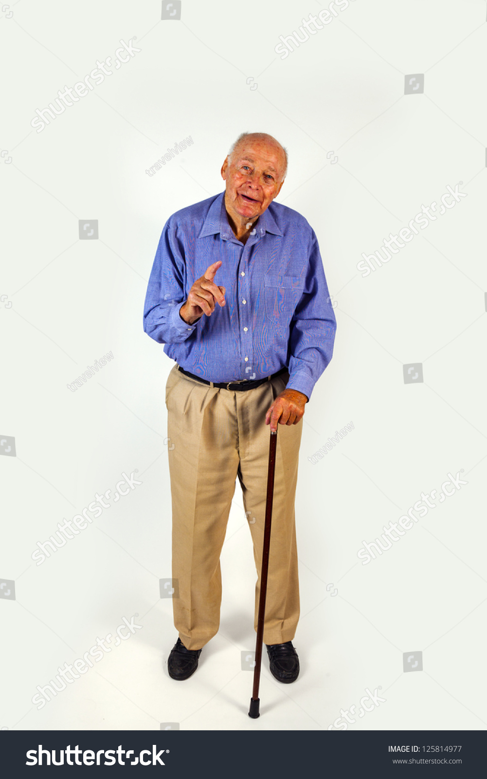 elderly man standing