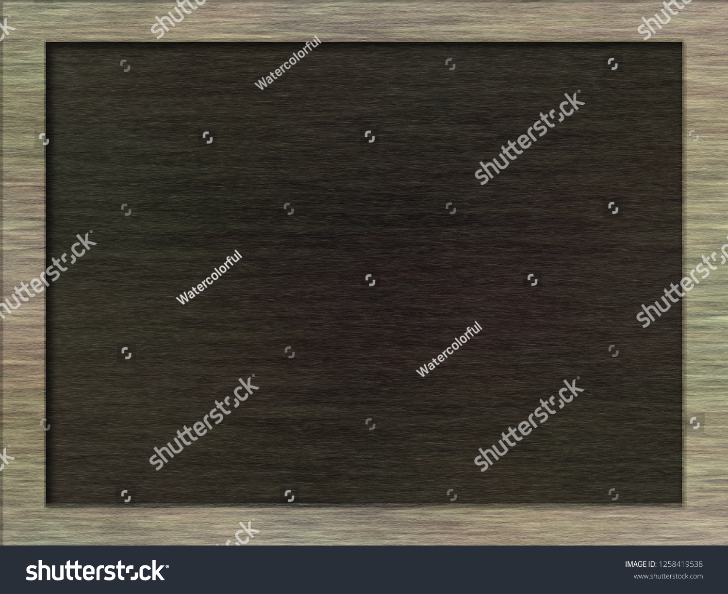 Trendy Wood Frame Chalkboard Texture Backgroundtop Stock Illustration