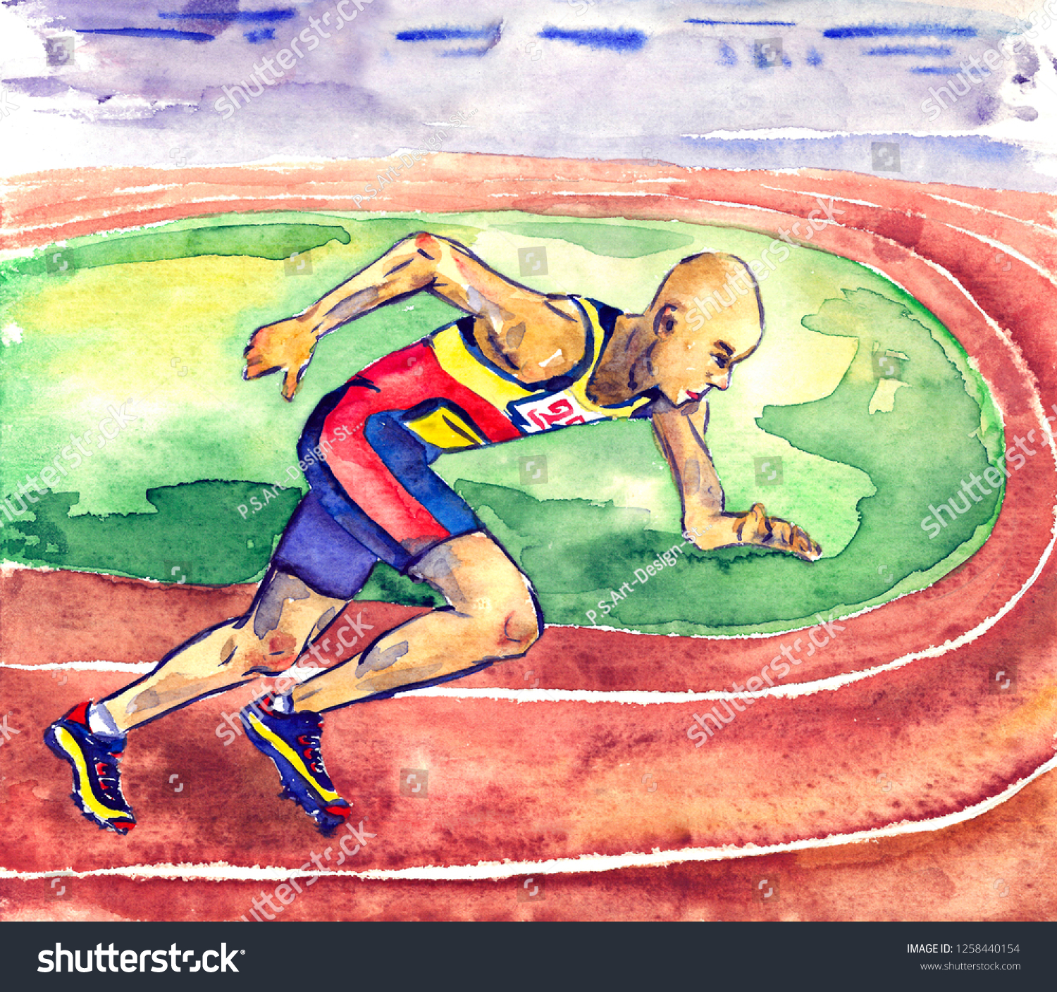 Рисунок на тему спортсмен