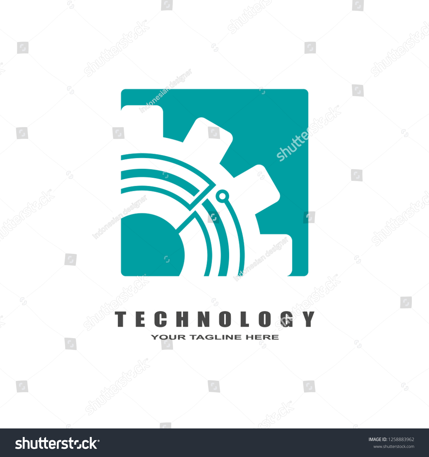 Gear Logo Industrial Business Company Sign Stock Vector (Royalty Free ...